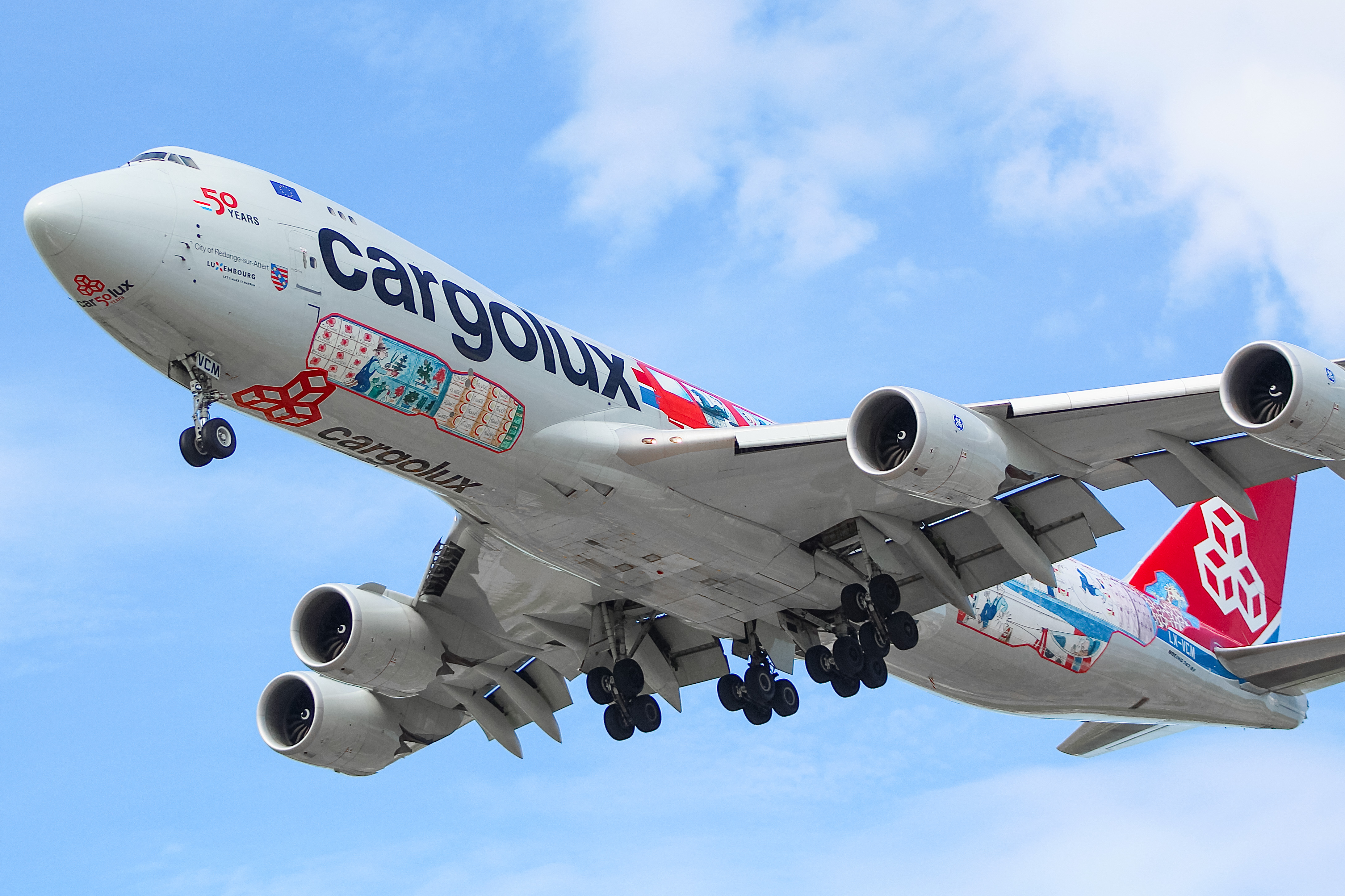 Full size: CargoLux Boeing 747-8F LX-VCM at Chicago O'Hare International Airport