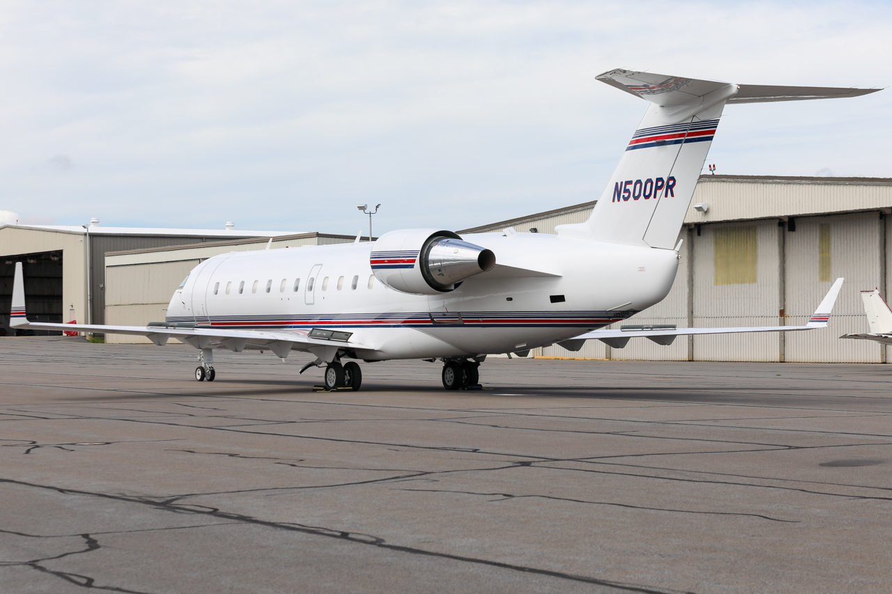 Full size: PRIVATE Mitsubishi CRJ-200 N500PR at Avoca Wilkes-Barre/Scranton International Airport