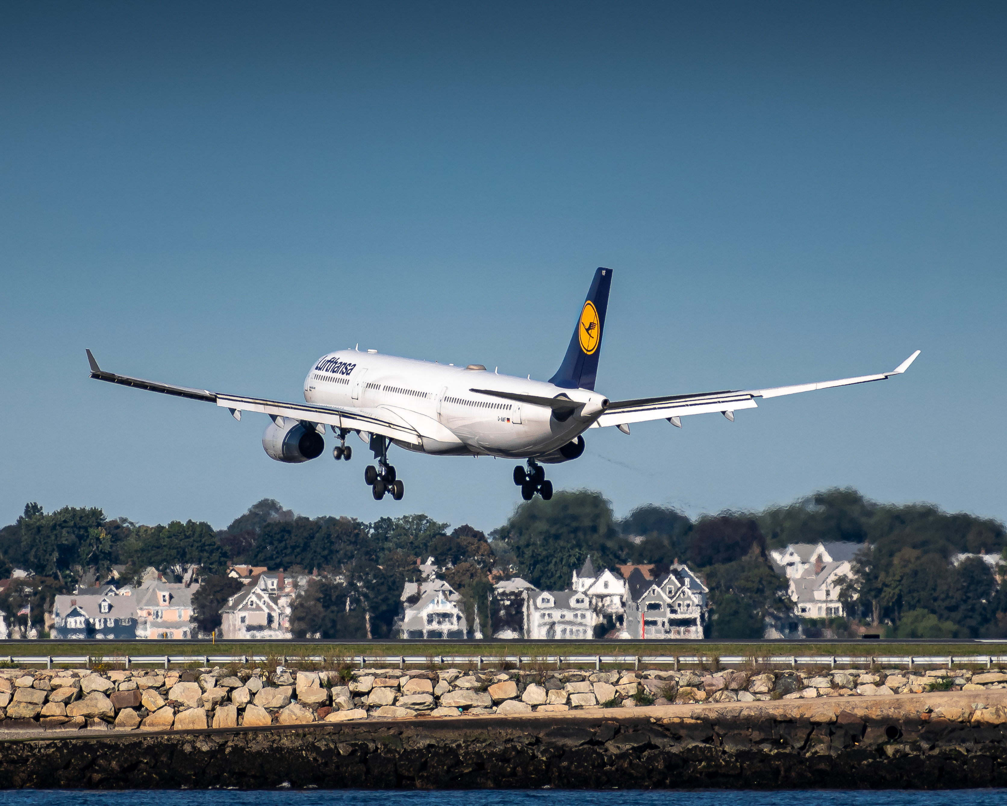 Full size: Lufthansa Airbus A330-300 D-AIKF at General Edward Lawrence Logan International Airport
