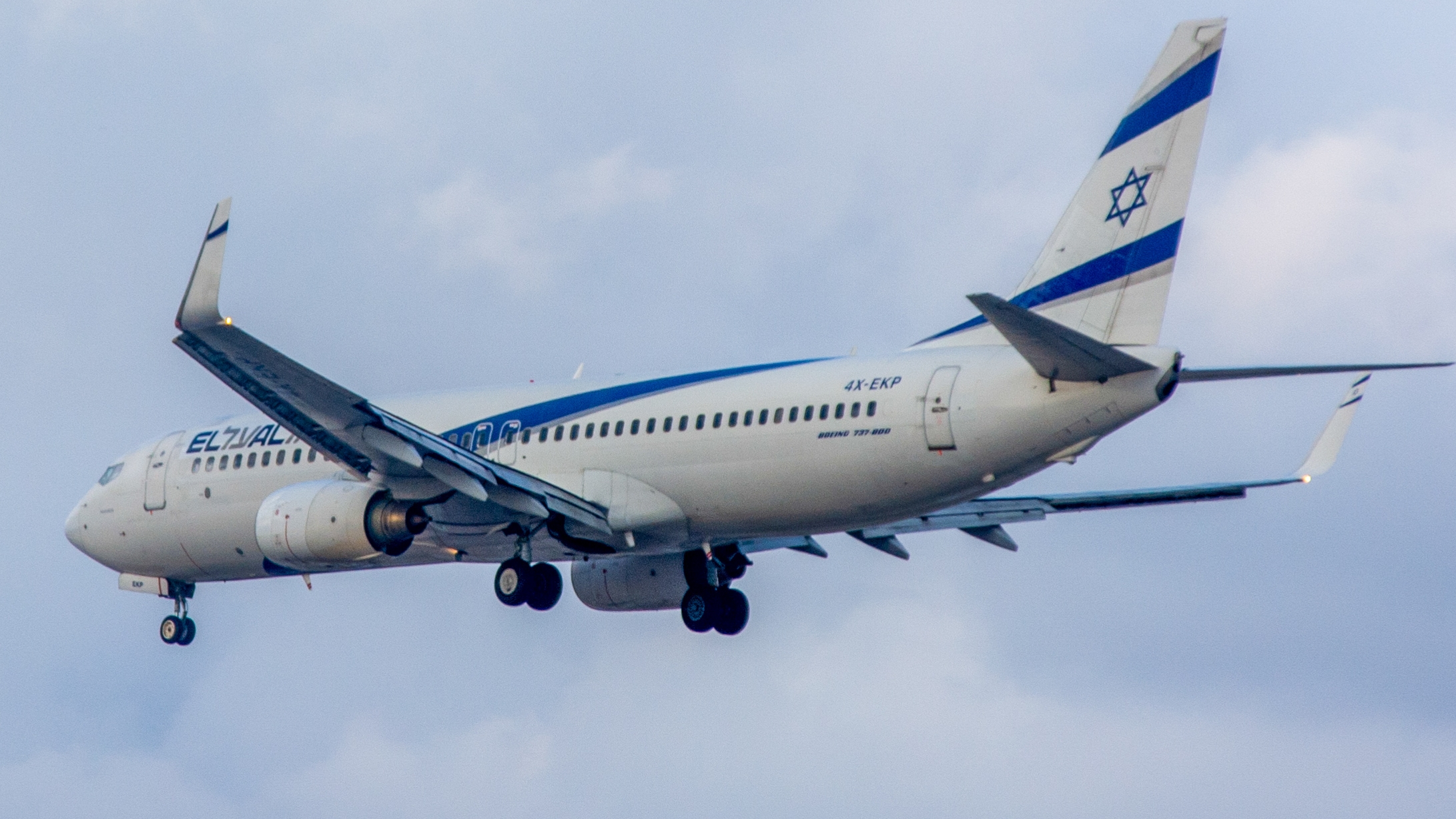 Full size: EL AL Boeing 737-800 4X-EKP at Tel Aviv-Ben Gurion Airport