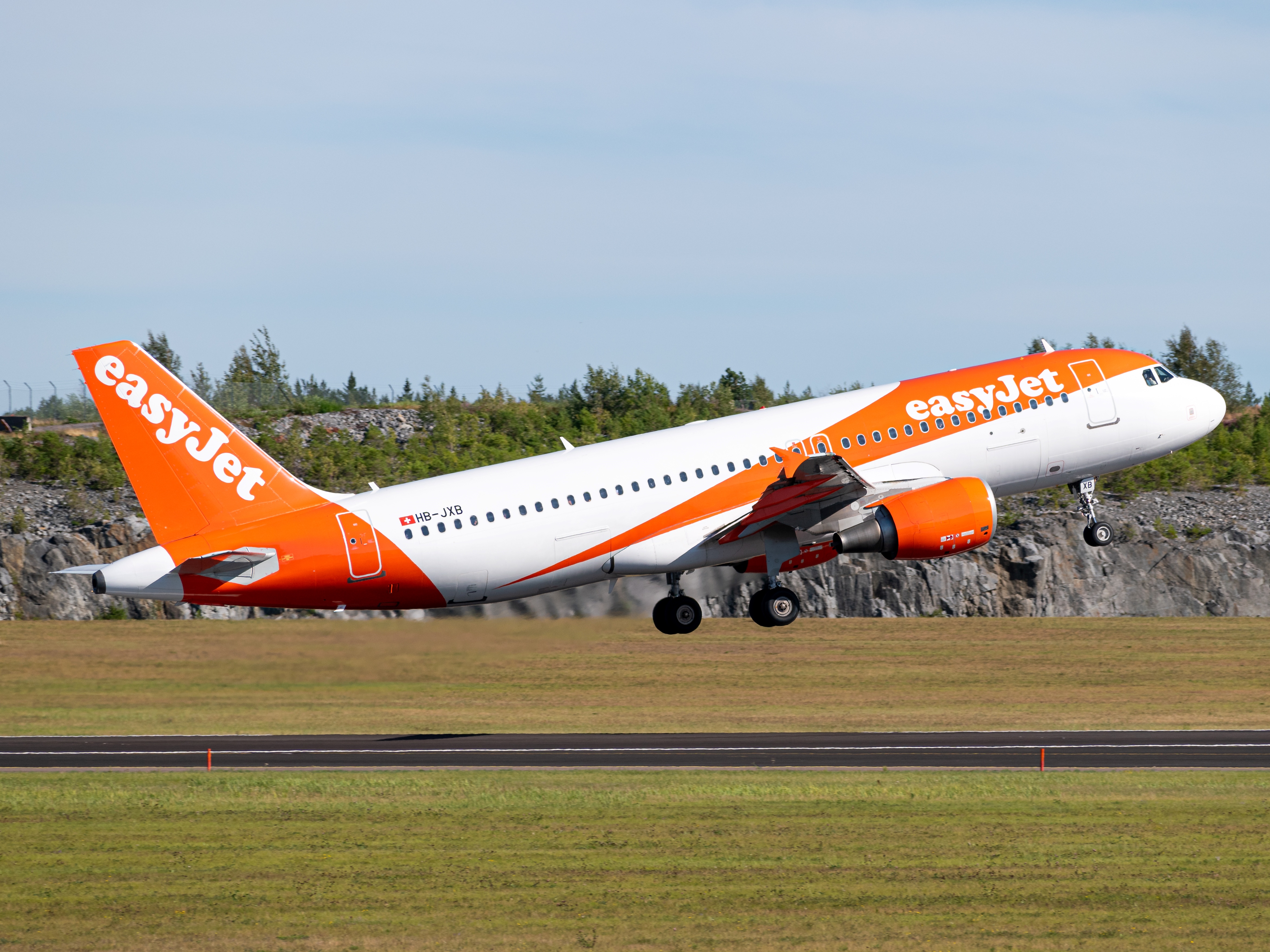 Full size: EasyJet Airbus A320 HB-JXB at Stockholm Arlanda Airport