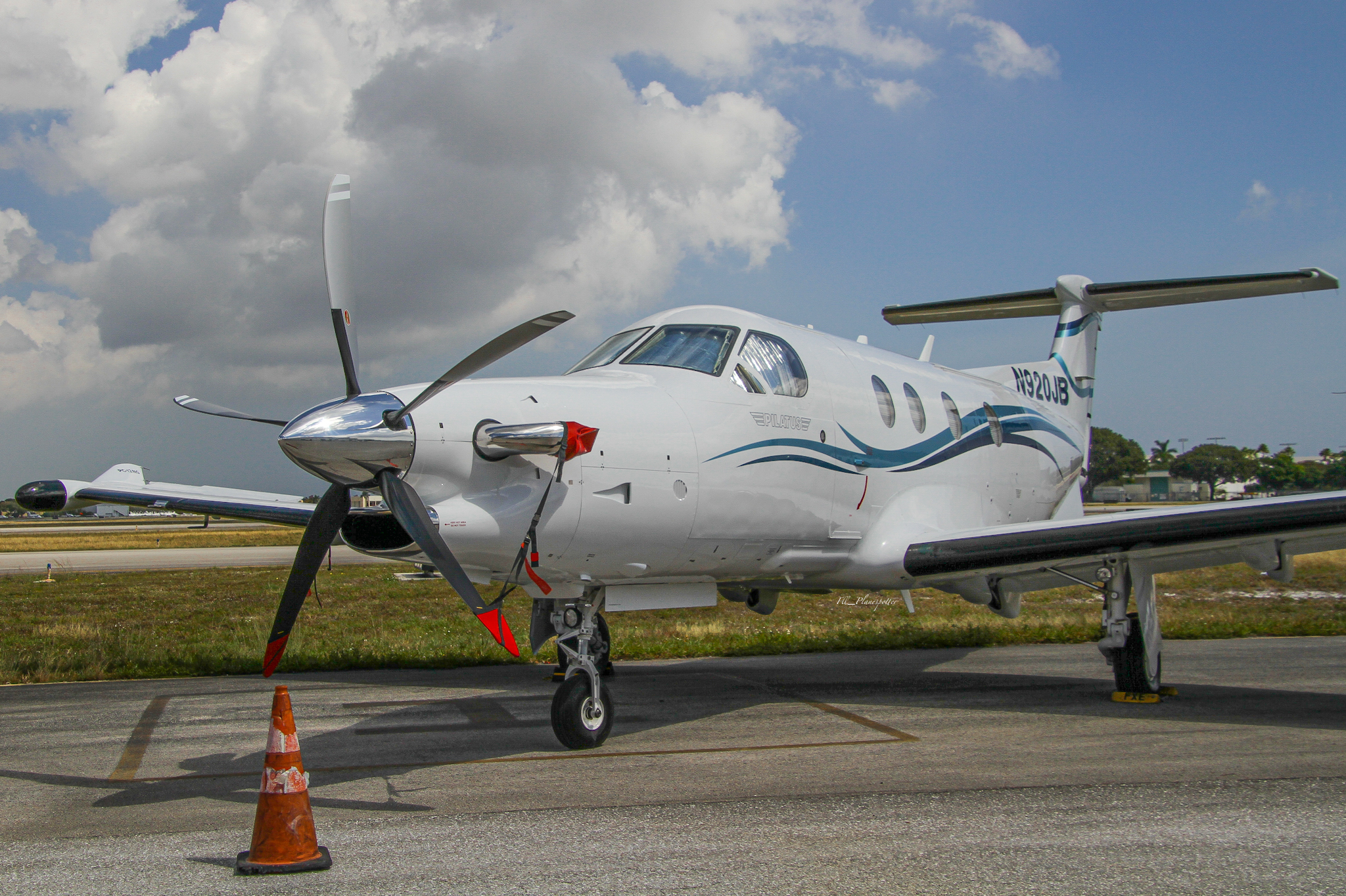 Full size: PRIVATE Pilatus PC-12 N920JB at Fort Lauderdale Executive Airport