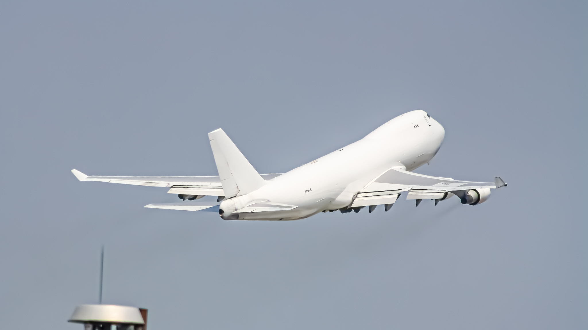Full size: Kalitta Air Boeing 747-400F N713CK at Chicago O'Hare International Airport