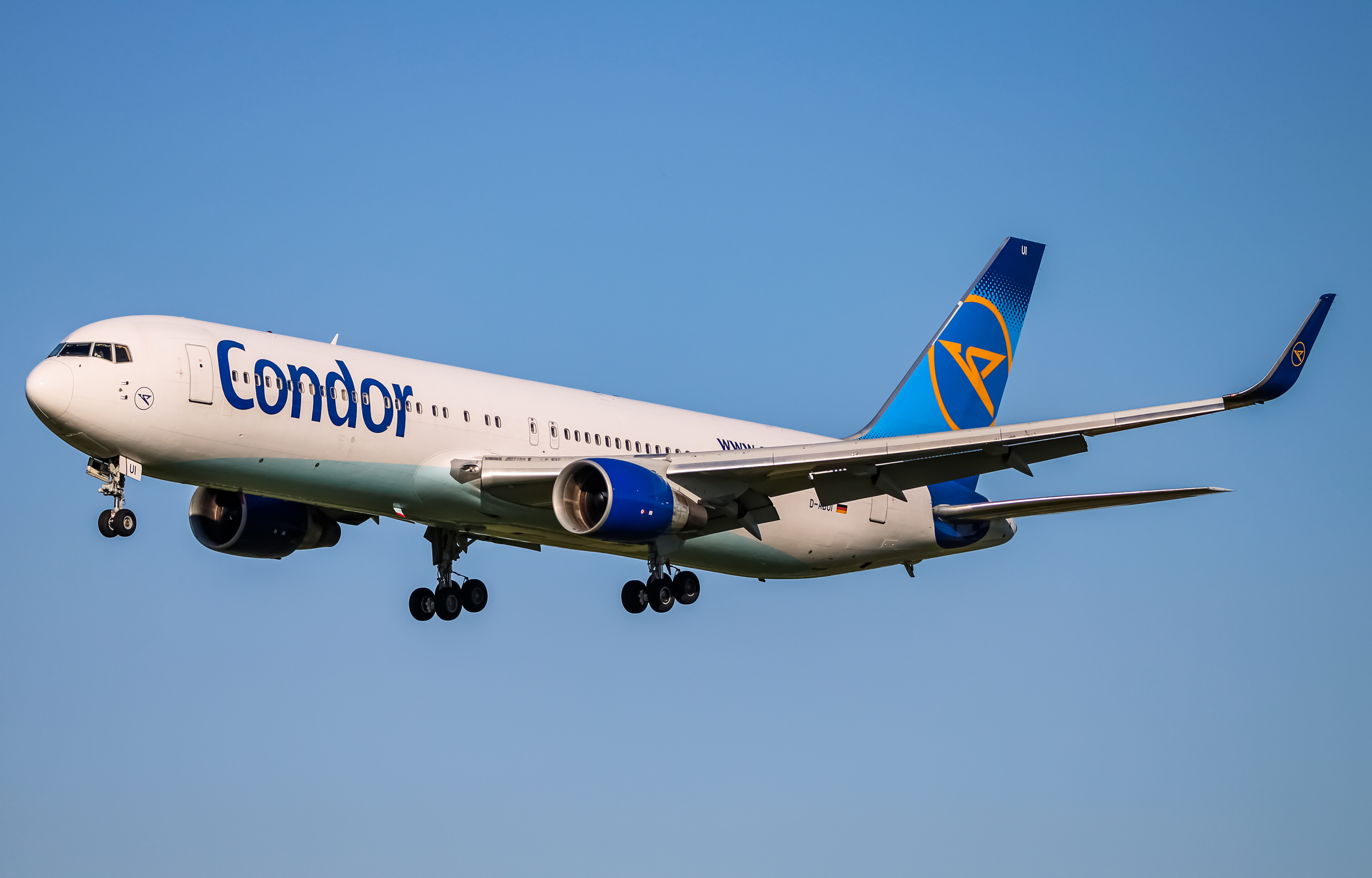 Full size: Condor Boeing 767-300ER D-ABUI at Baltimore/Washington International Thurgood Marshall Airport