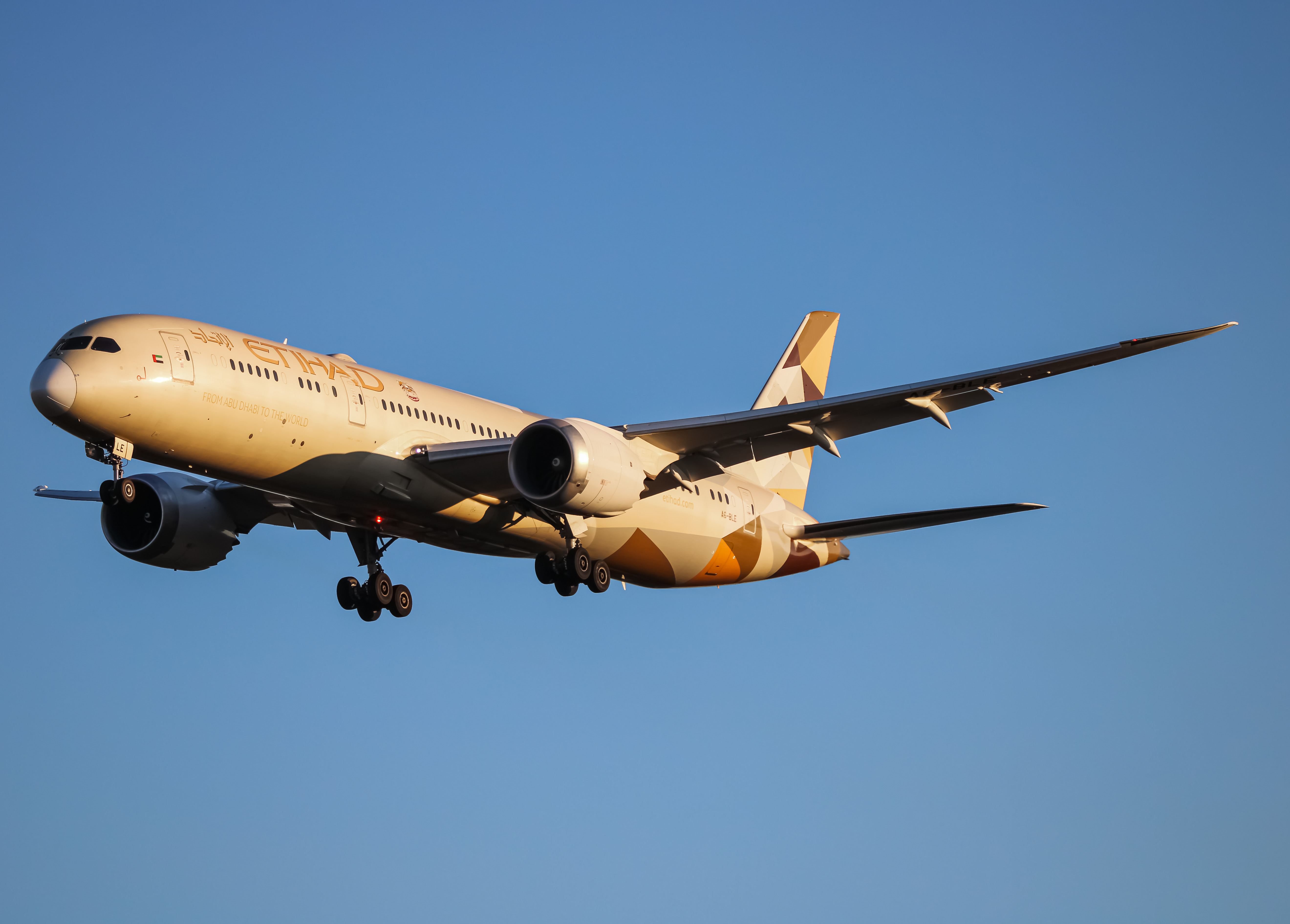 Full size: Etihad Airways Boeing 787-9 A6-BLE at Washington Dulles International Airport