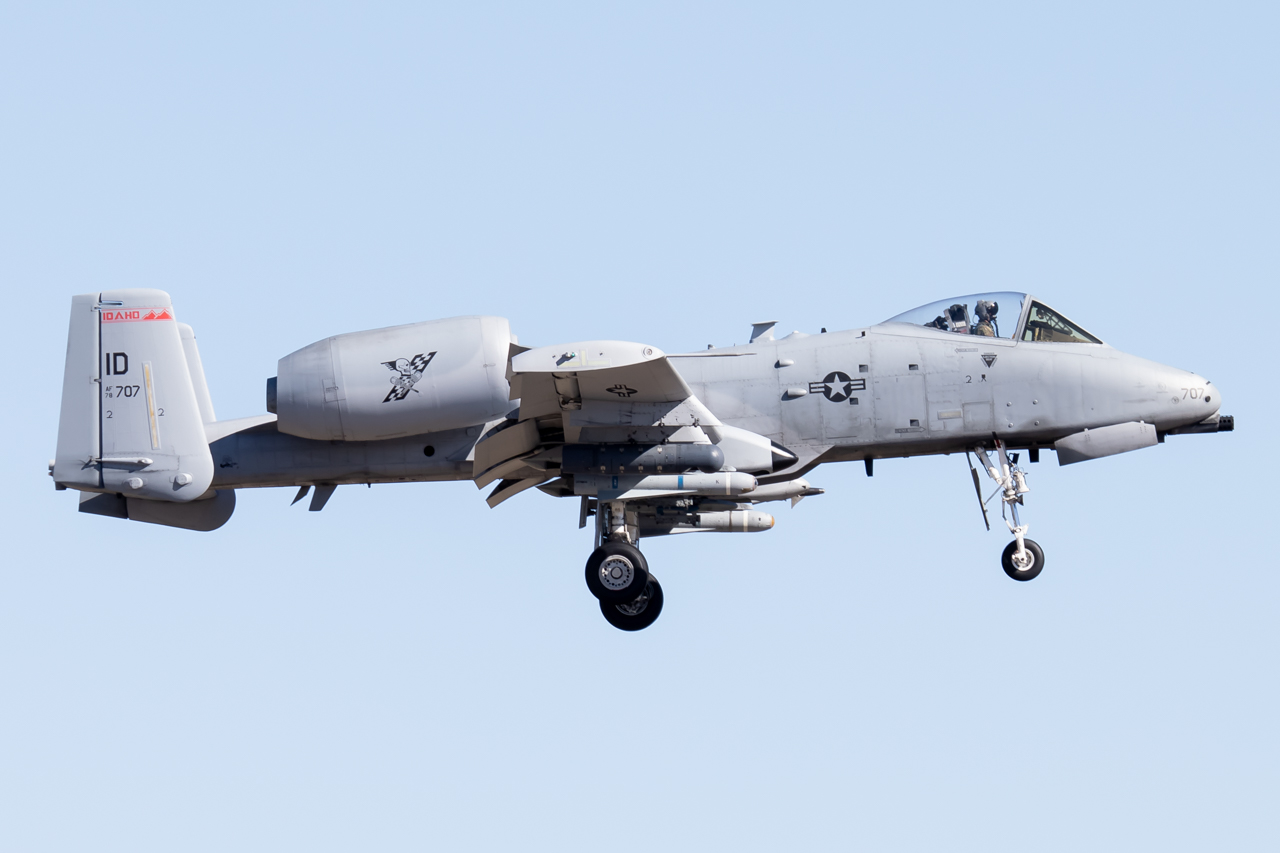 Full size: USAF - United States Air Force Fairchild A-10 Thunderbolt 78-0707 at Boise Air Terminal/Gowen Field
