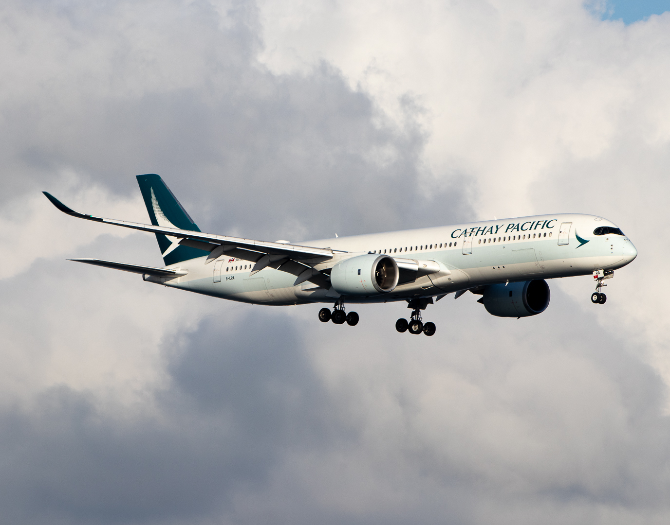 Full size: Cathay Pacific Airbus A350-900 B-LRA at Hong Kong International Airport