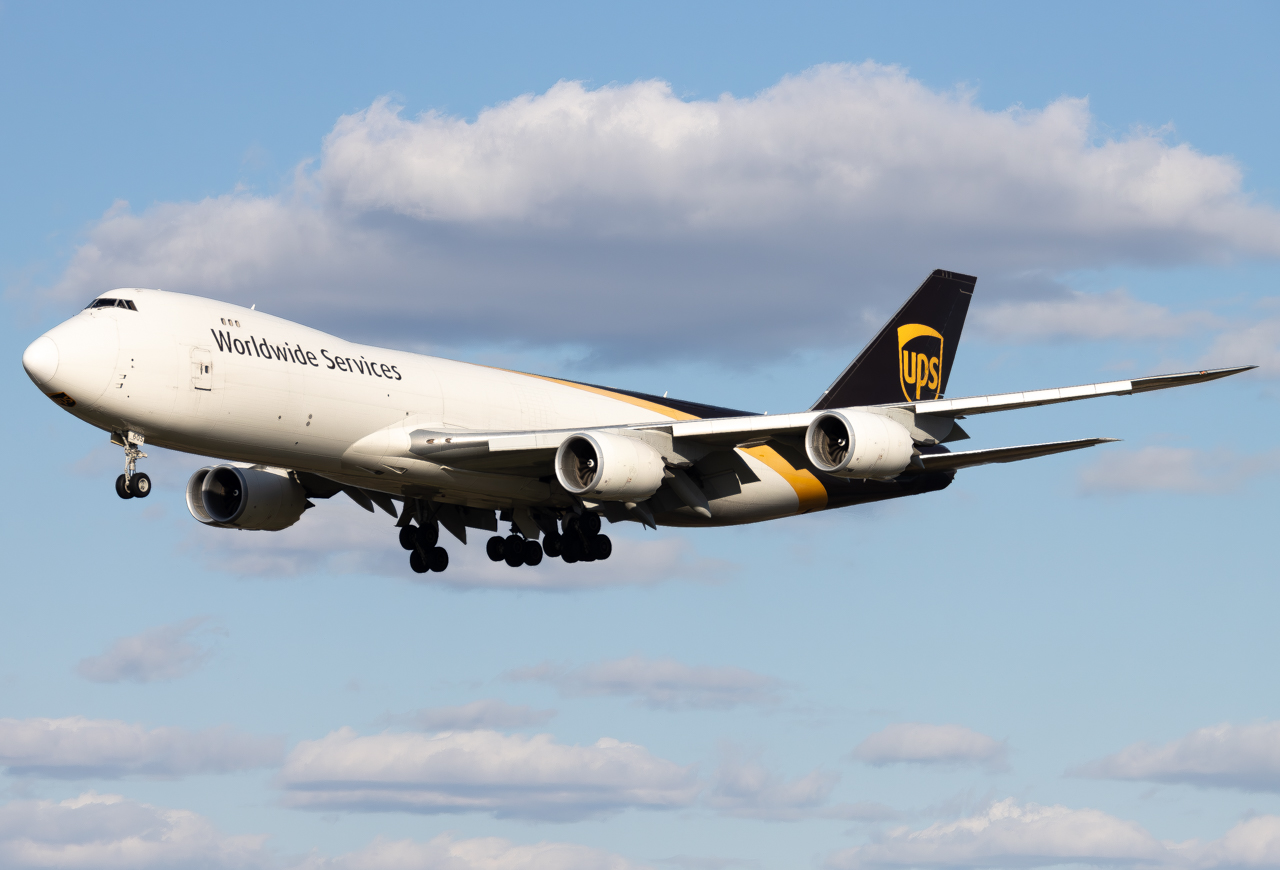 Full size: United Parcel Service Boeing 747-8F N605UP at Minneapolis-St Paul International/Wold-Chamberlain Airport