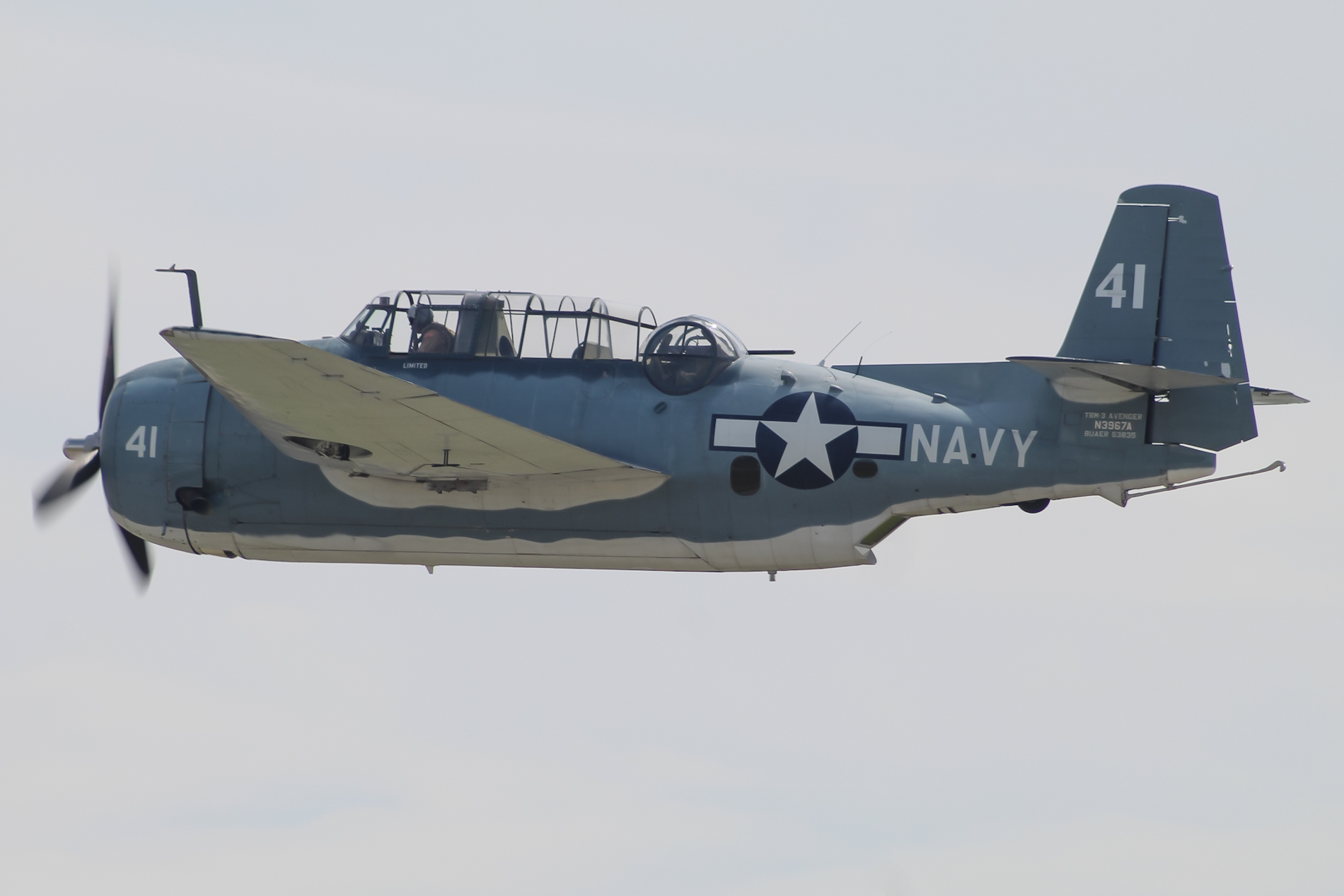 Full size: PRIVATE Grumman TBM-3 Avenger N3967A at Reading Regional Airport/Carl A Spaatz Field