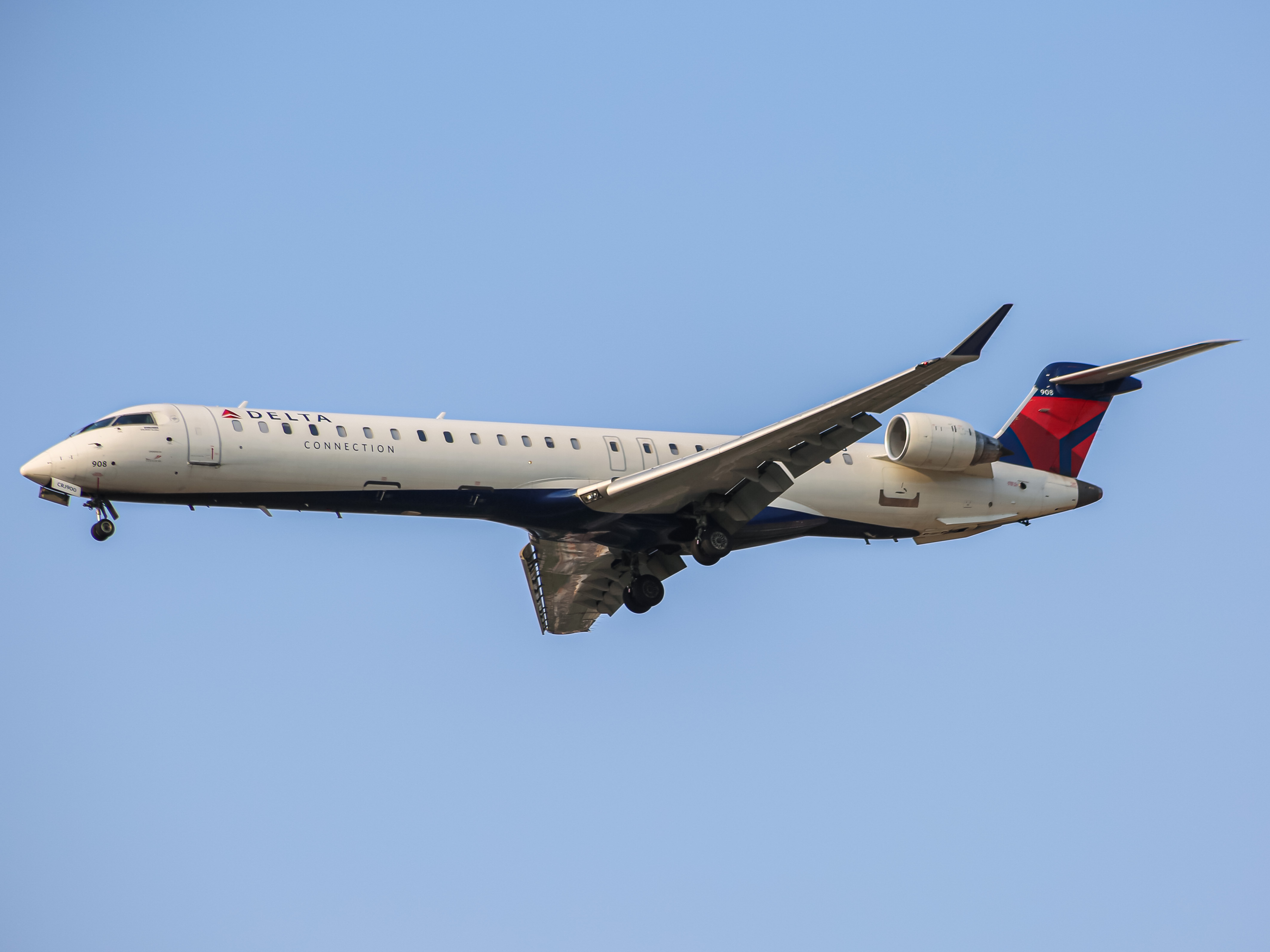 Full size: Delta Connection Bombardier CRJ-900 N908XJ at Baltimore/Washington International Thurgood Marshall Airport