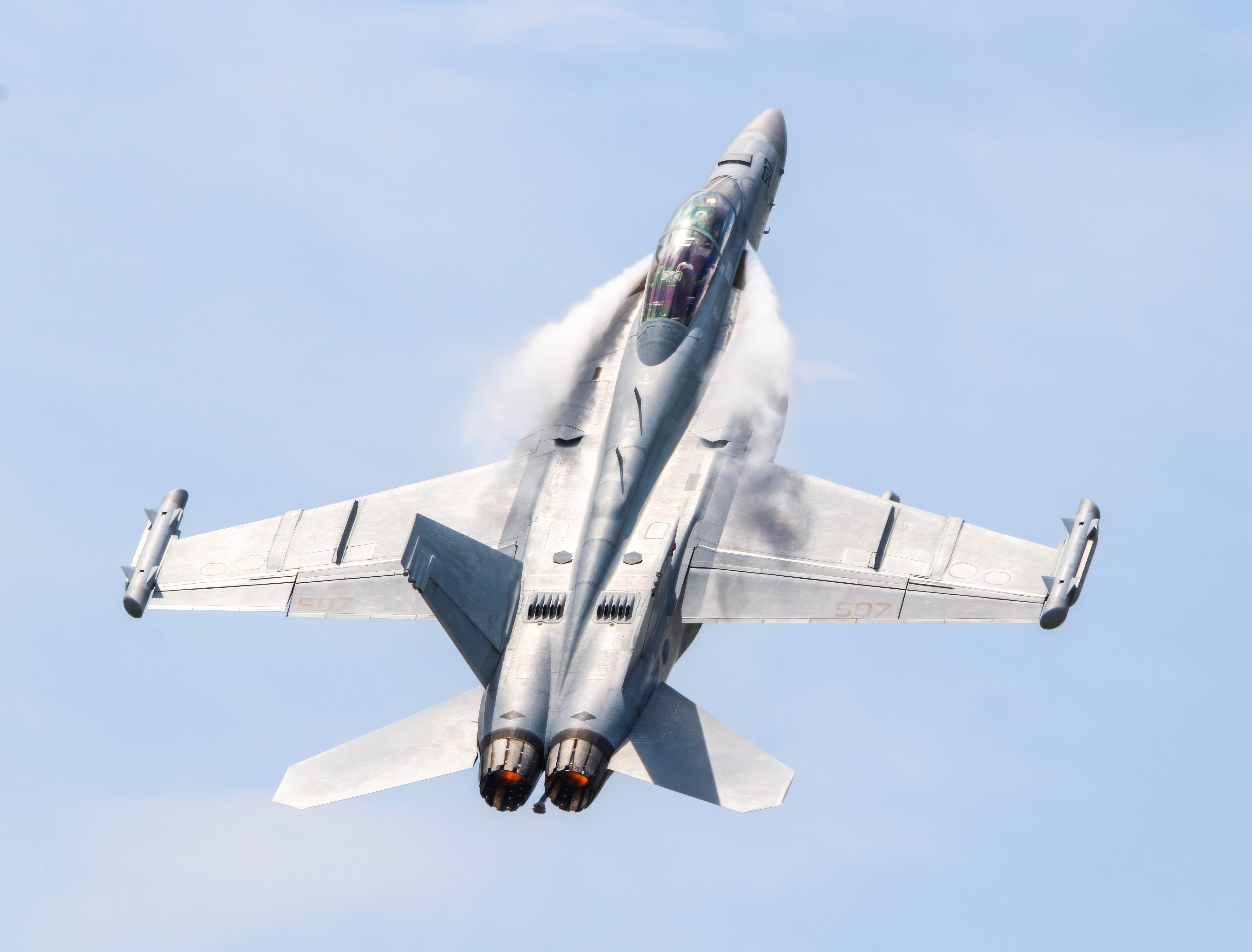 Full size: USN - United States Navy Boeing EA-18G Growler 169207 at Spirit of St. Louis Airport