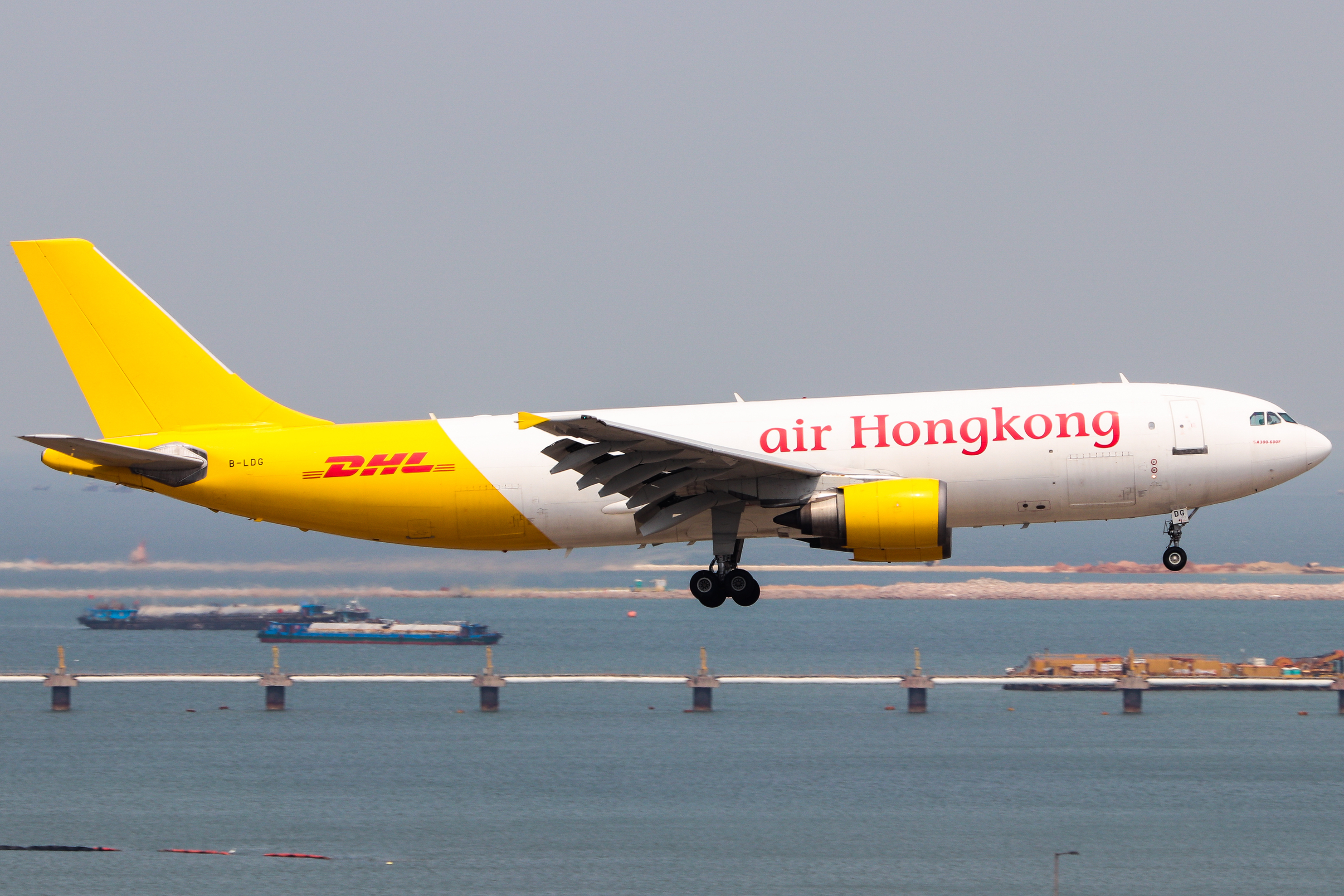 Full size: Air Hong Kong Airbus A300-600F B-LDG at Hong Kong International Airport