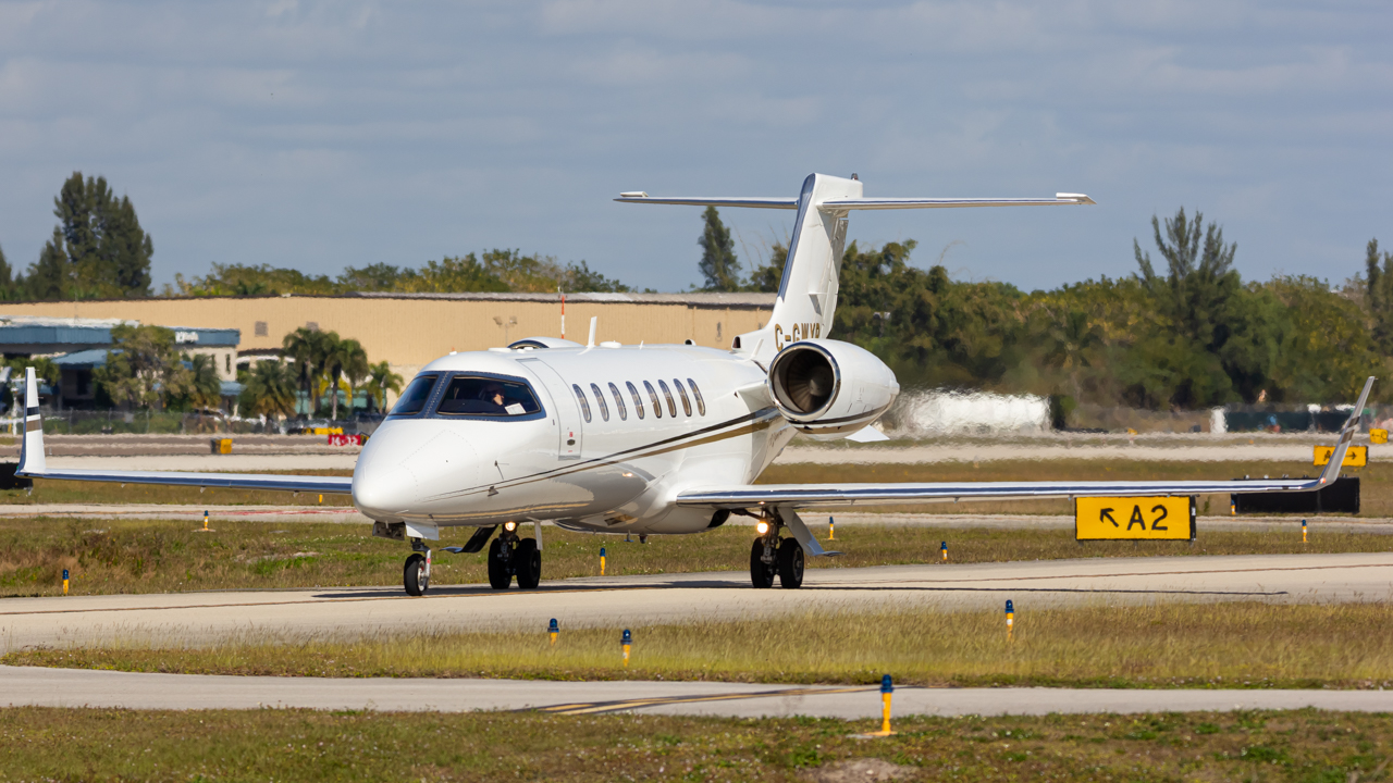 Full size: PRIVATE Learjet 45 C-GWYB at Naples Municipal Airport