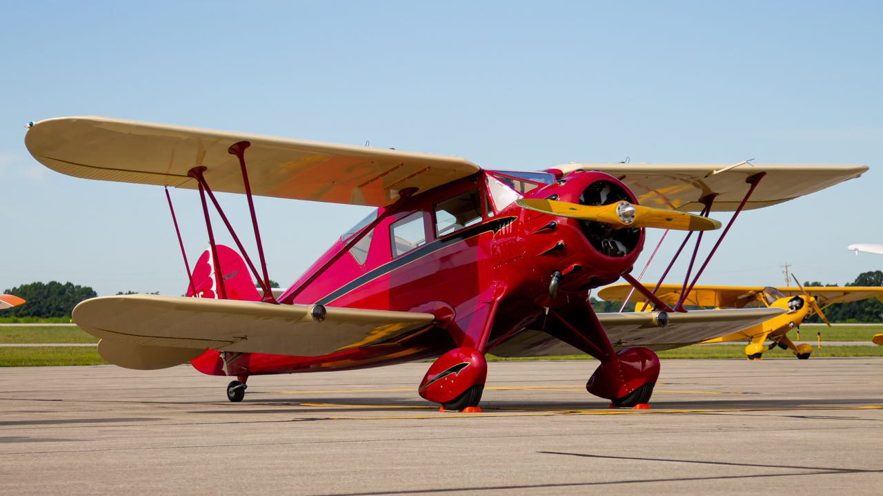Full size: PRIVATE WACO YKC N14010 at Delaware Municipal Airport