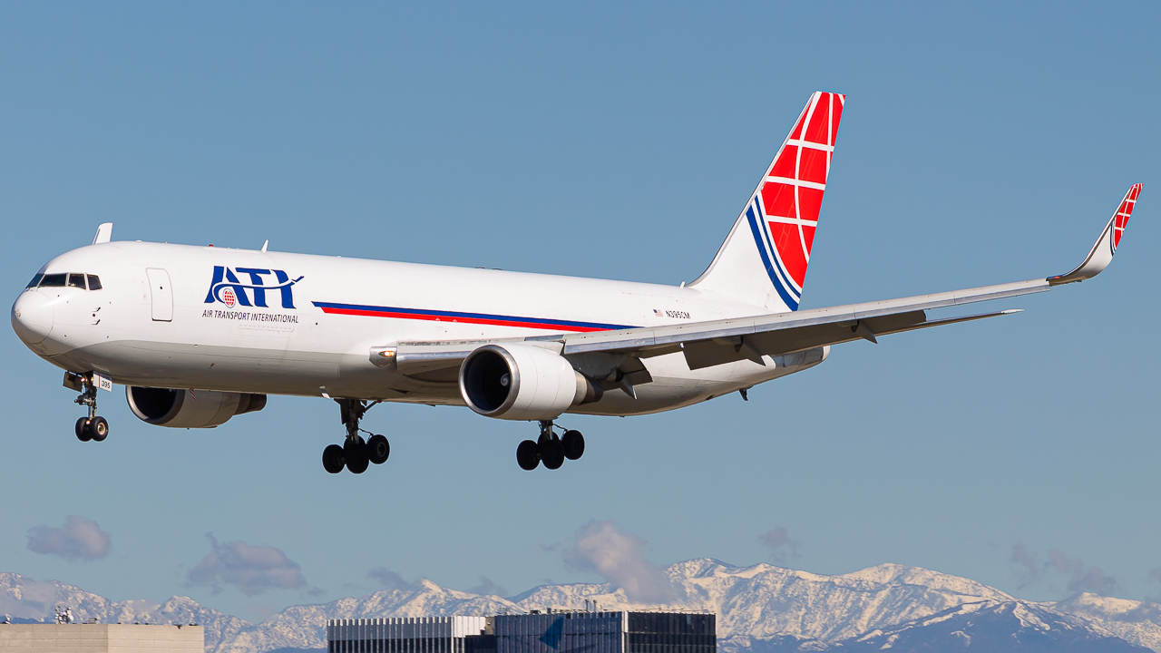 Full size: Air Transport International Boeing 767-300F N395CM at Los Angeles International Airport
