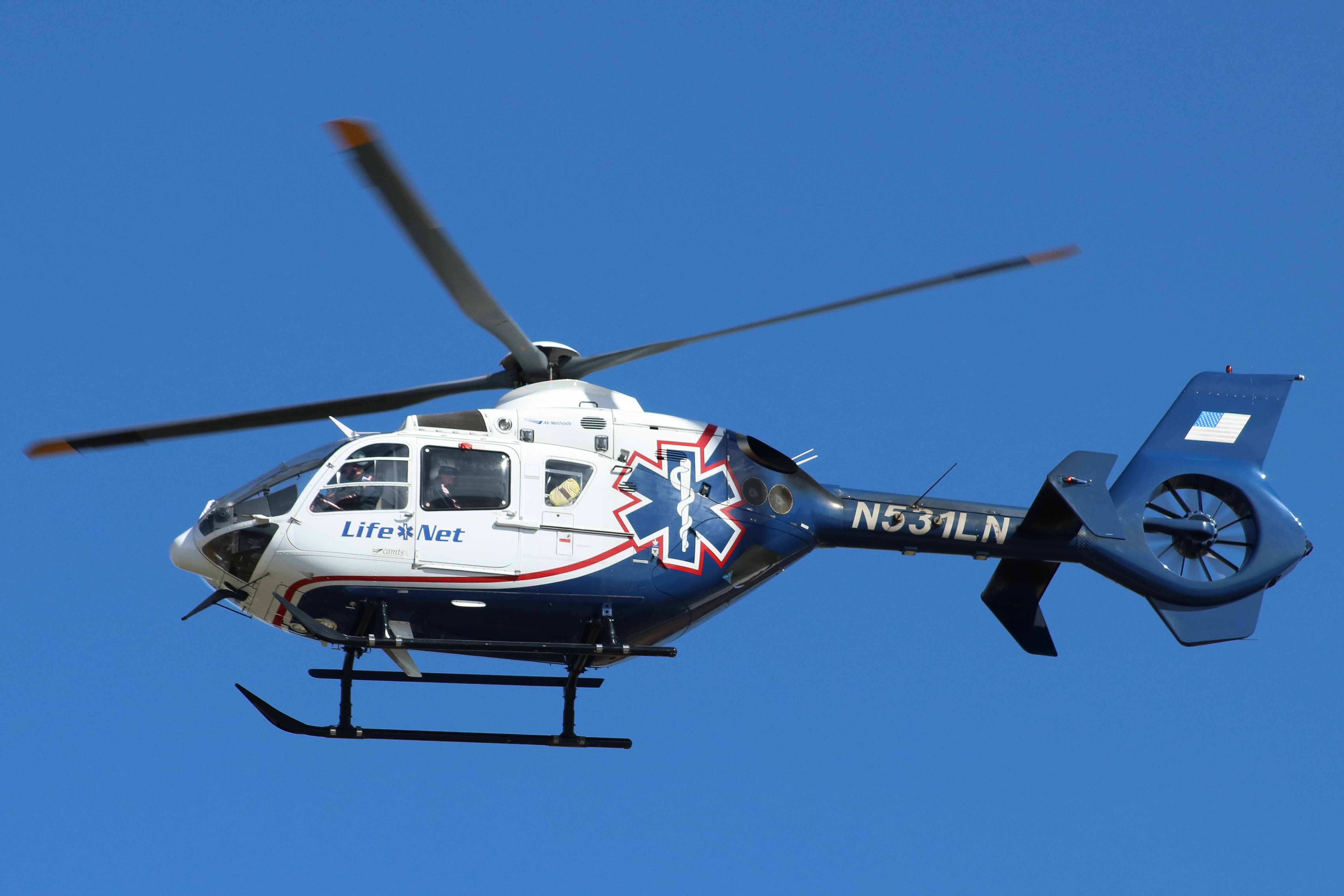 Full size: Life Net Airbus Helicopters H135 N531LN at York Airport