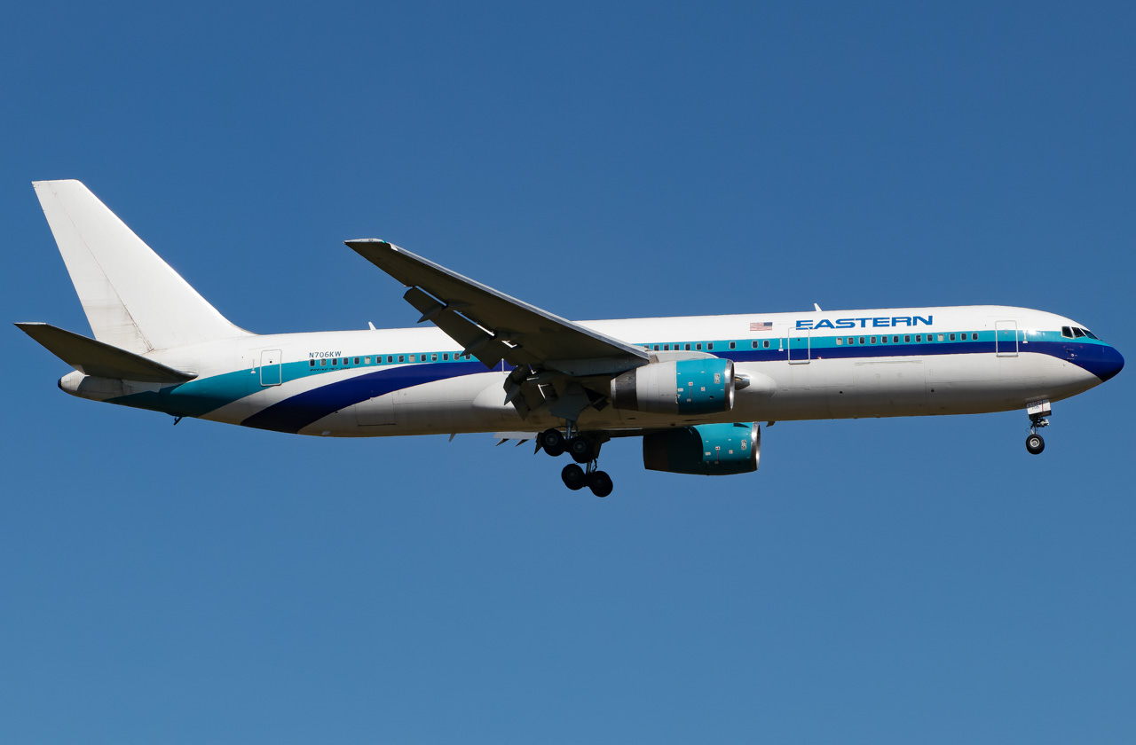 Full size: Eastern Airlines Boeing 767-300ER N706KW at Southwest Florida International Airport