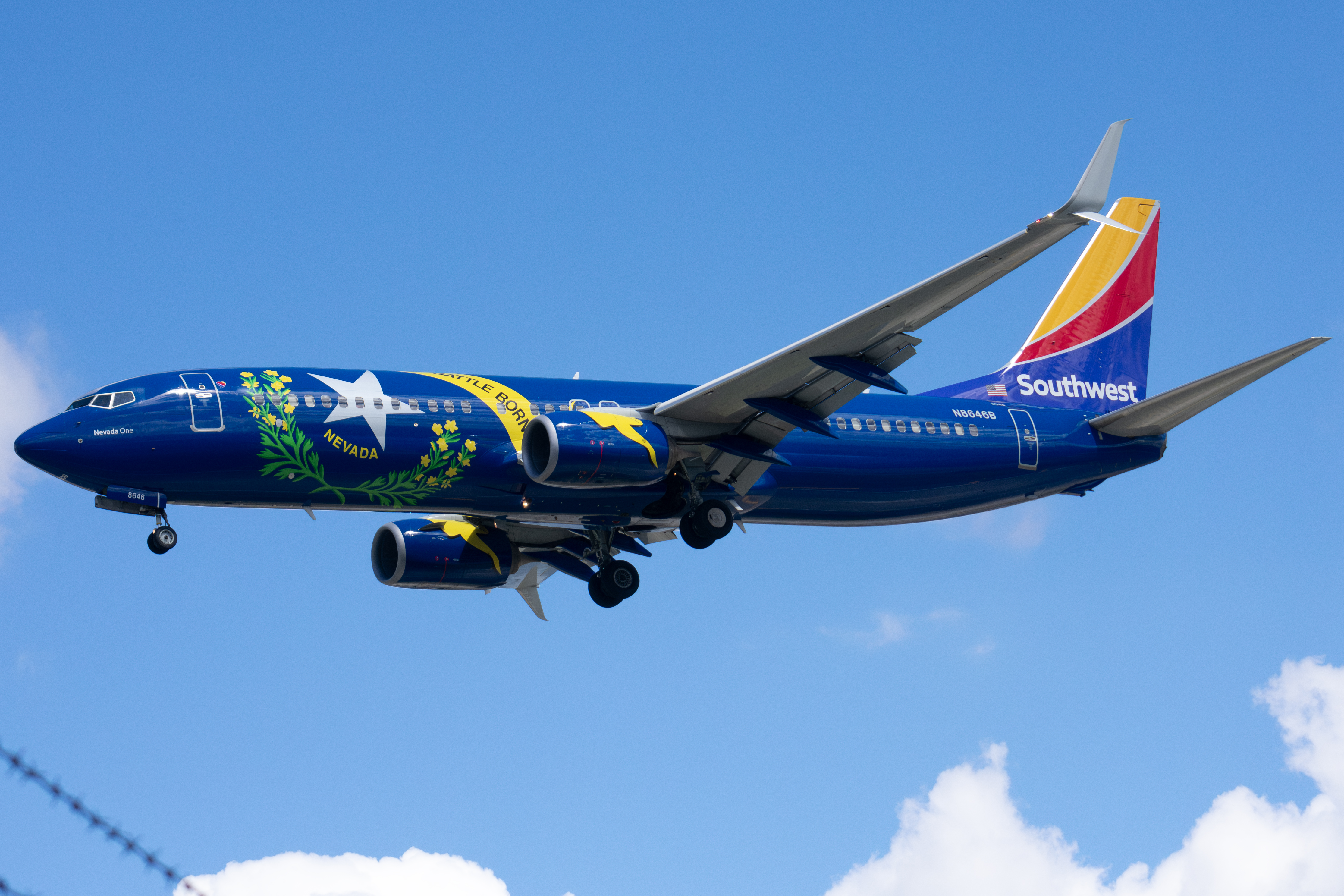 Full size: Southwest Airlines Boeing 737-800 N8646B at Norman Y Mineta San Jose International Airport
