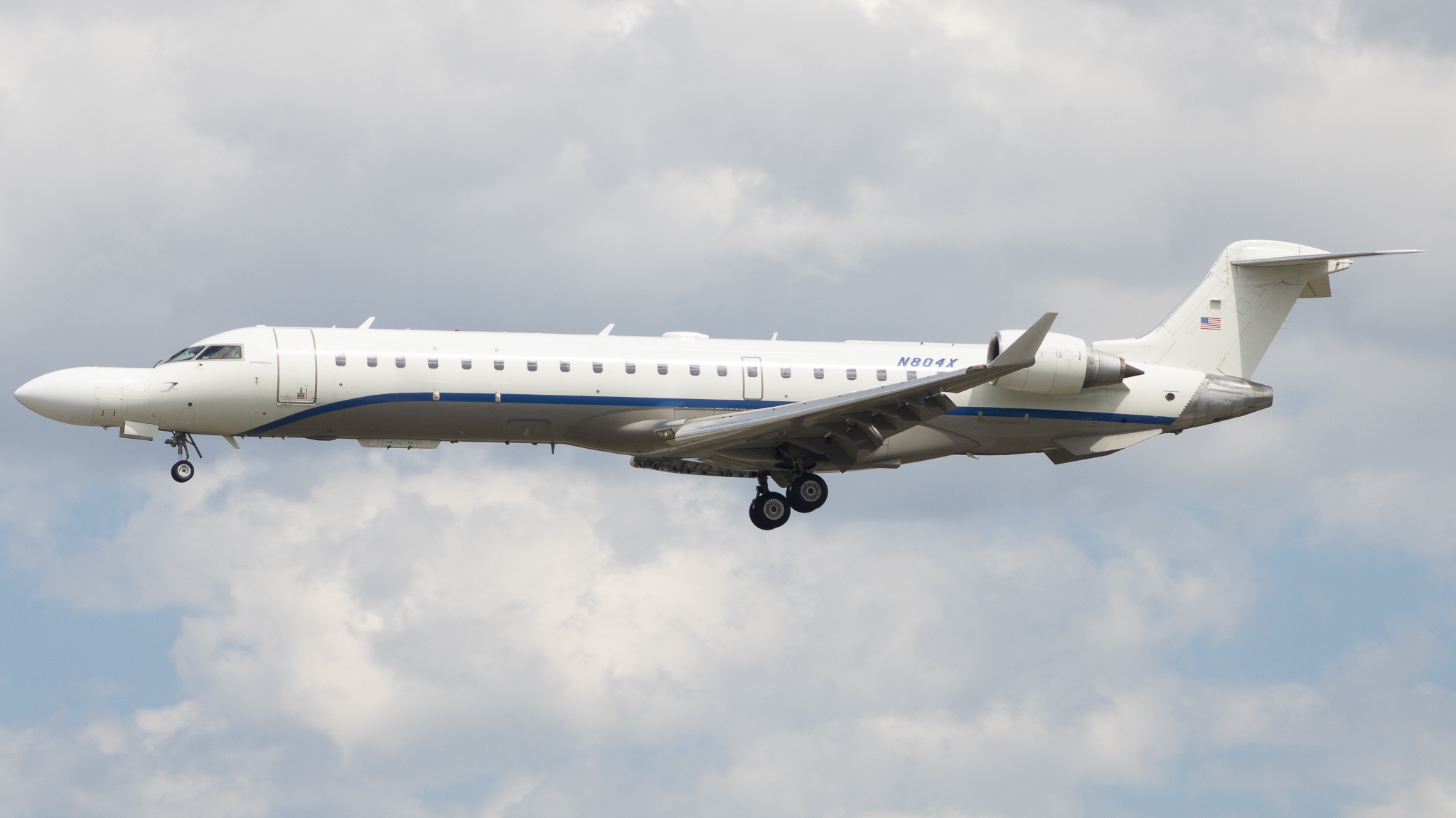 Full size: Northrop Grumman Mitsubishi CRJ-700 N804X at Baltimore/Washington International Thurgood Marshall Airport