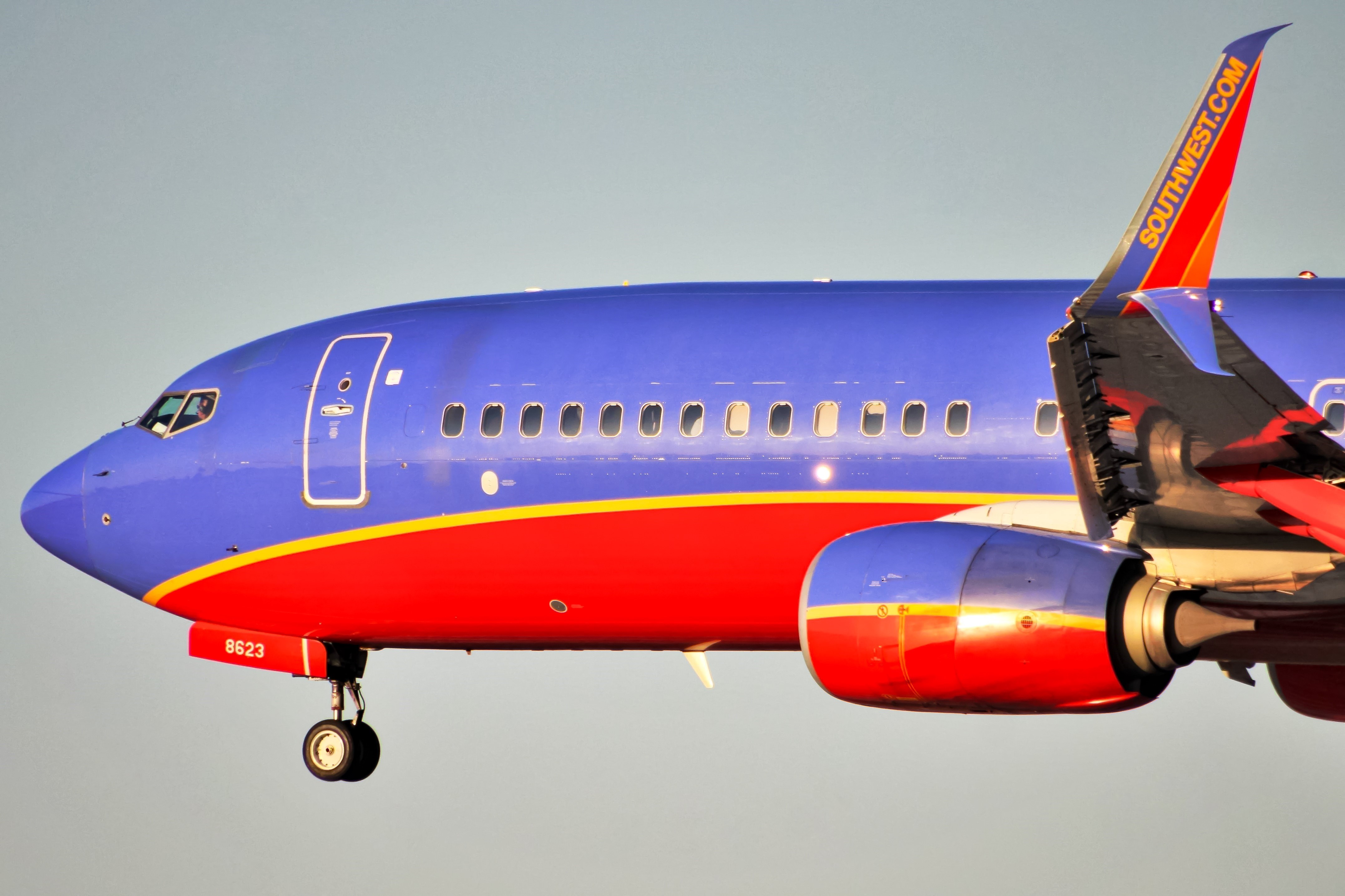 Full size: Southwest Airlines Boeing 737-800 N8623F at Baltimore/Washington International Thurgood Marshall Airport