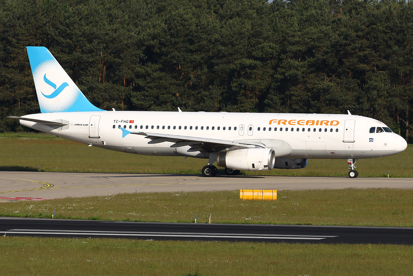 Full size: Freebird Airbus A320 TC-FHG at Eindhoven Airport