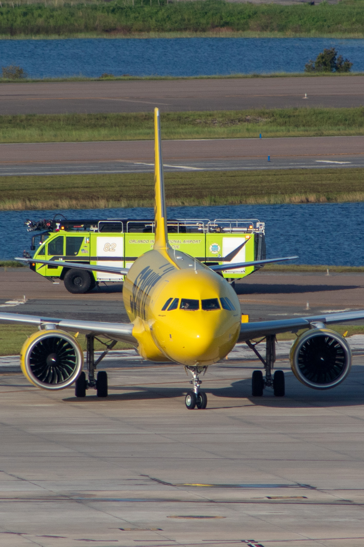 Full size: Spirit Airlines Airbus A320NEO N931NK at Orlando International Airport