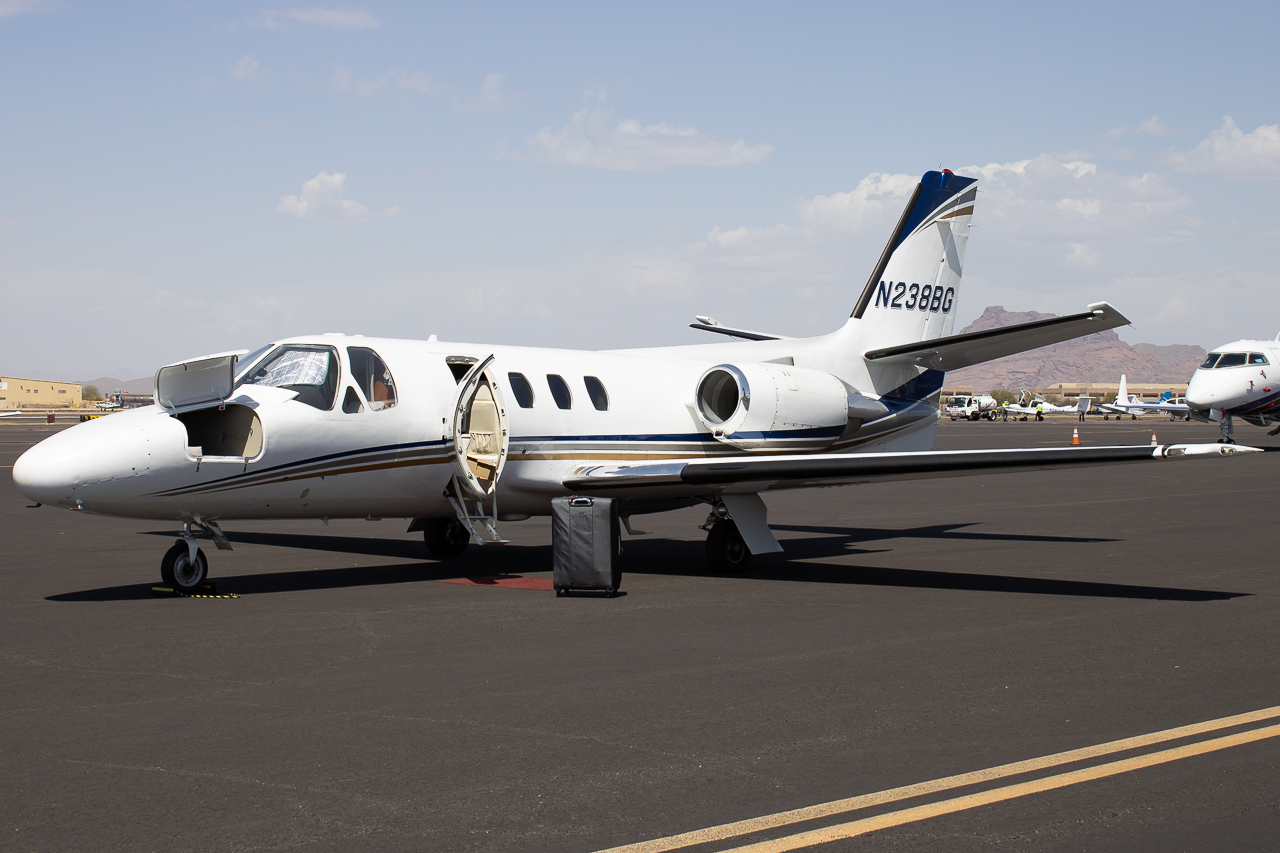 Full size: PRIVATE Cessna Citation 501 N238BG at Falcon Field Airport