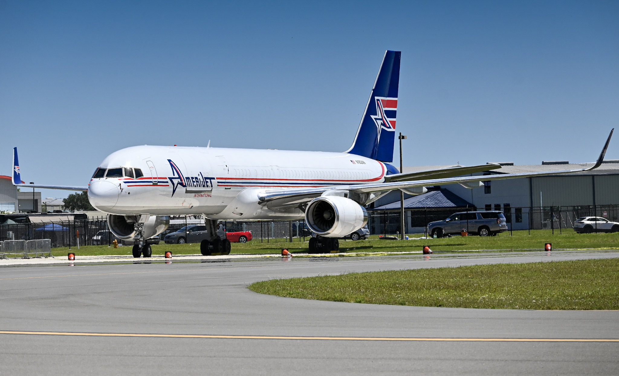 Full size: Amerijet Boeing 757-200F N192AN at Lakeland Linder International Airport