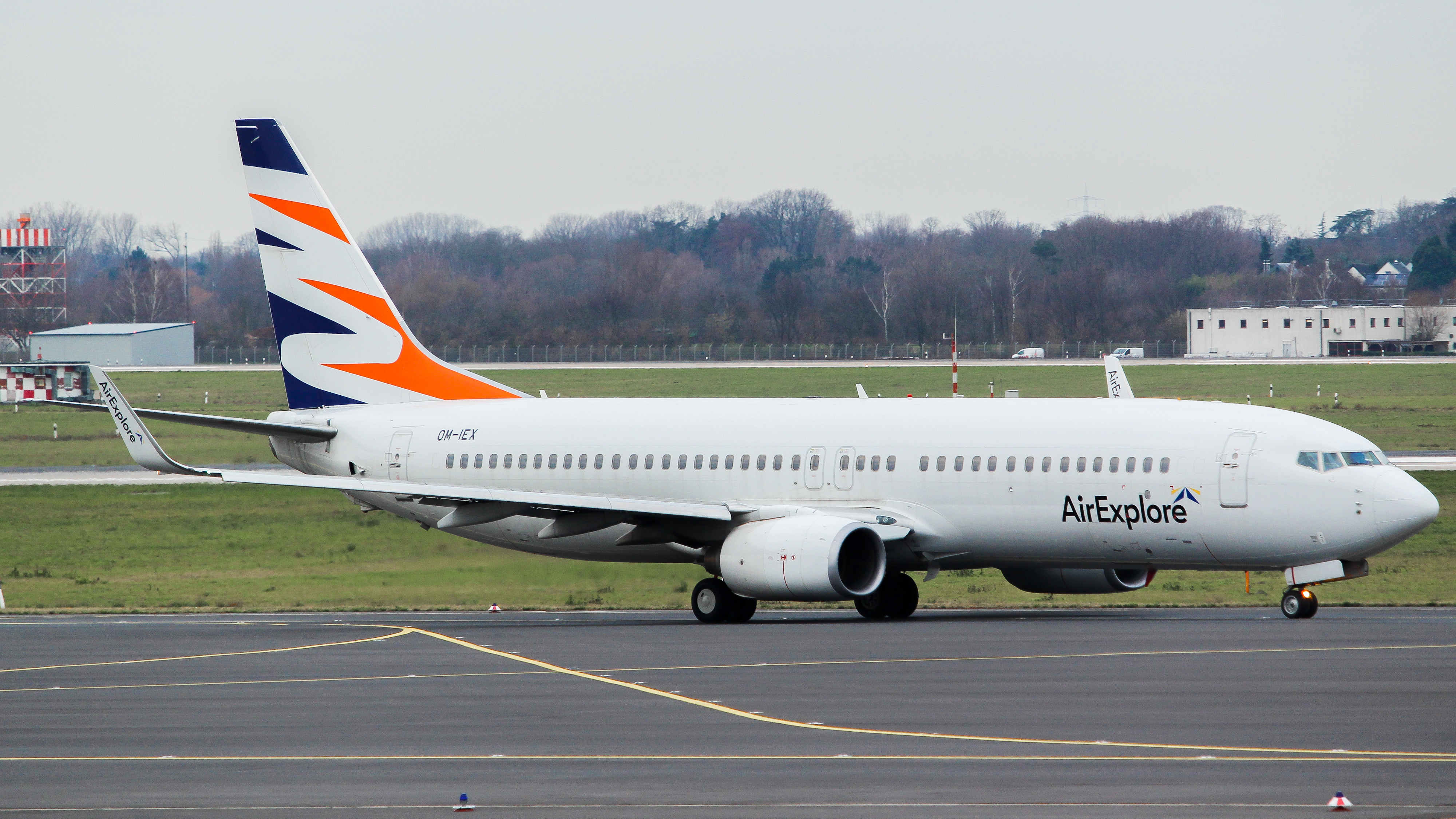 Full size: Air Explore Boeing 737-800 OM-IEX at Dusseldorf International Airport