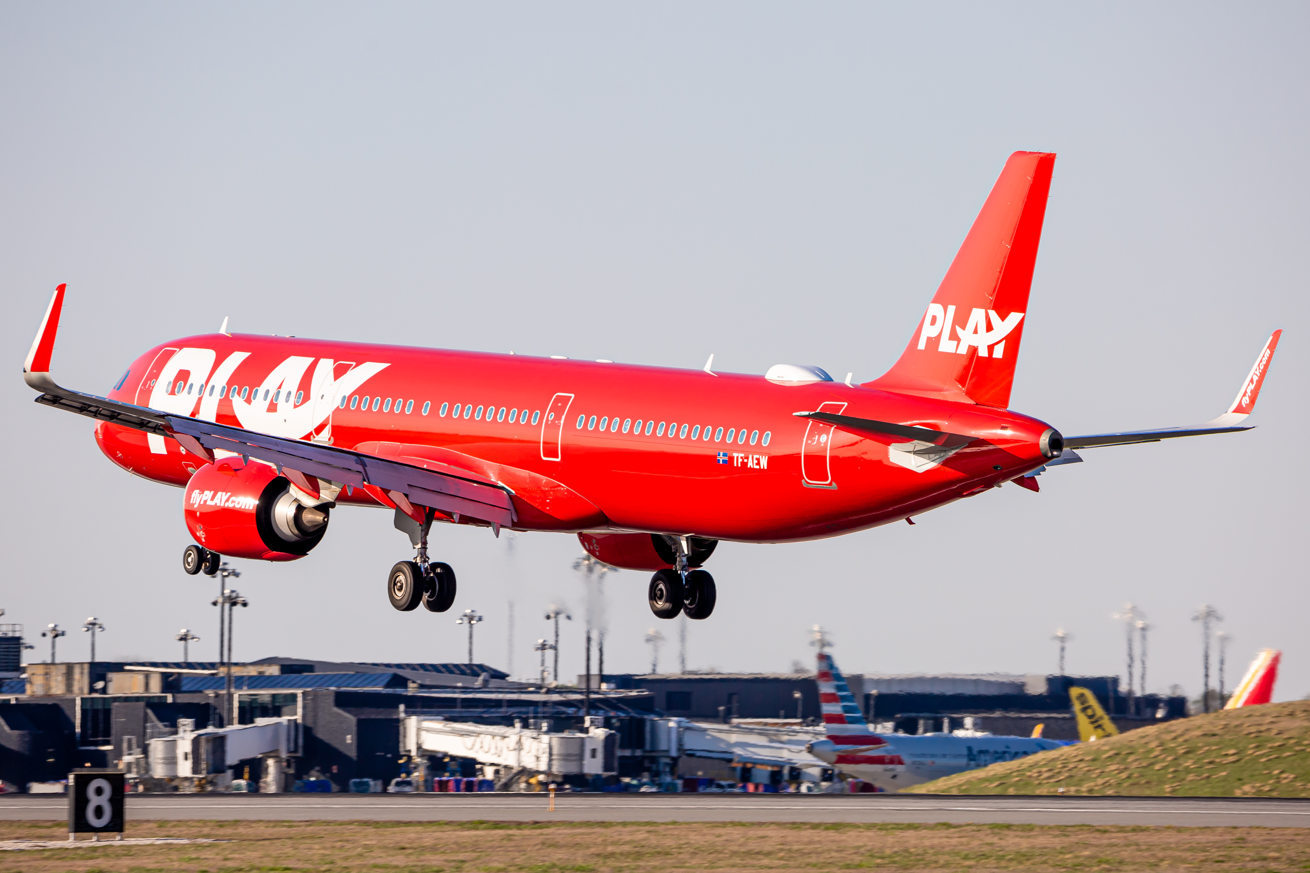 Full size: Play Airbus A321NEO TF-AEW at Baltimore/Washington International Thurgood Marshall Airport