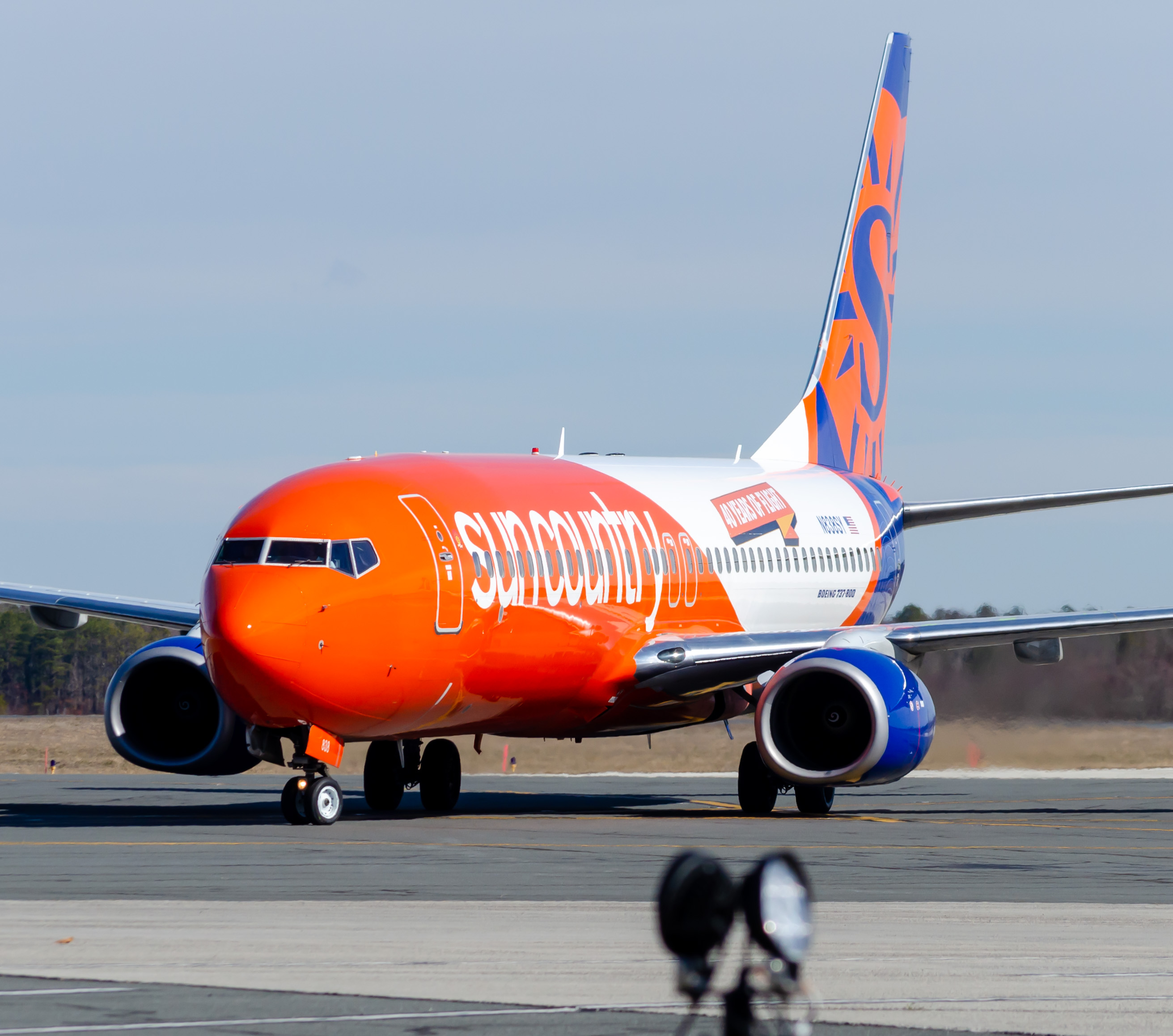 Full size: Sun Country Airlines Boeing 737-800 N838SY at Atlantic City International Airport