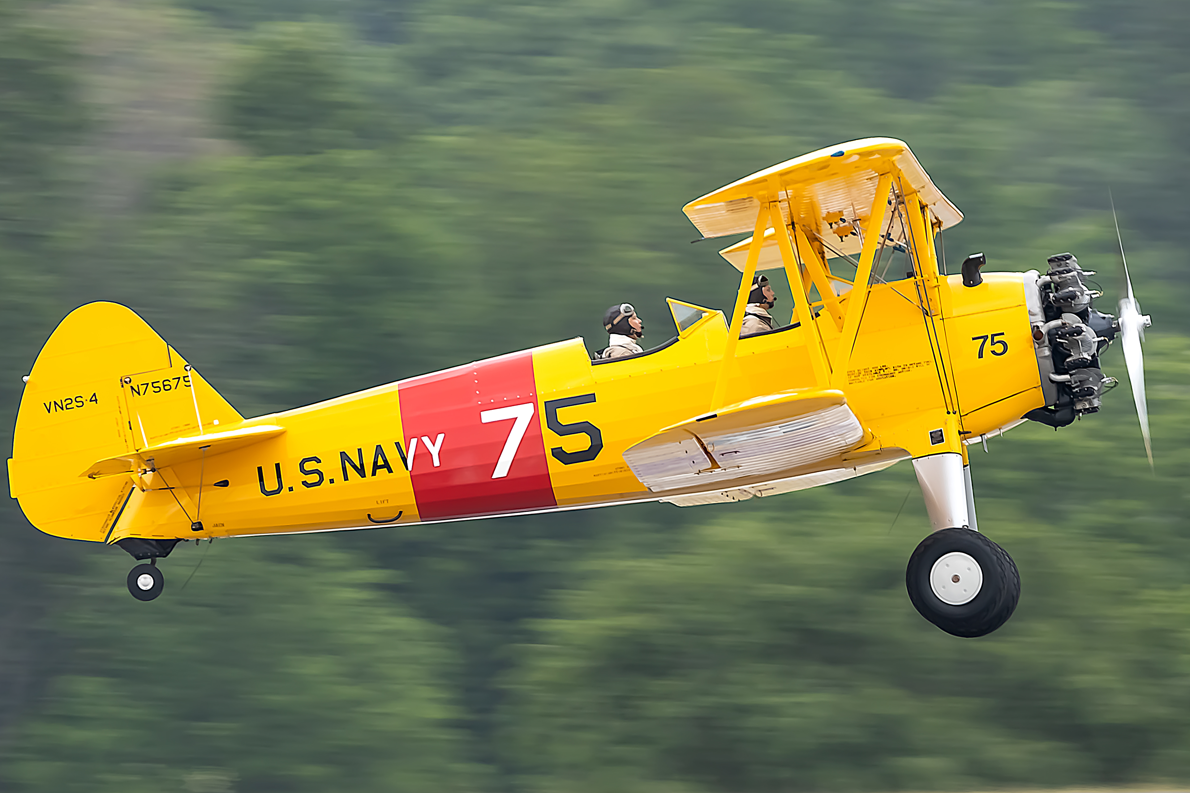 Full size: PRIVATE Boeing Stearman N75675 at Reading Regional Airport/Carl A Spaatz Field