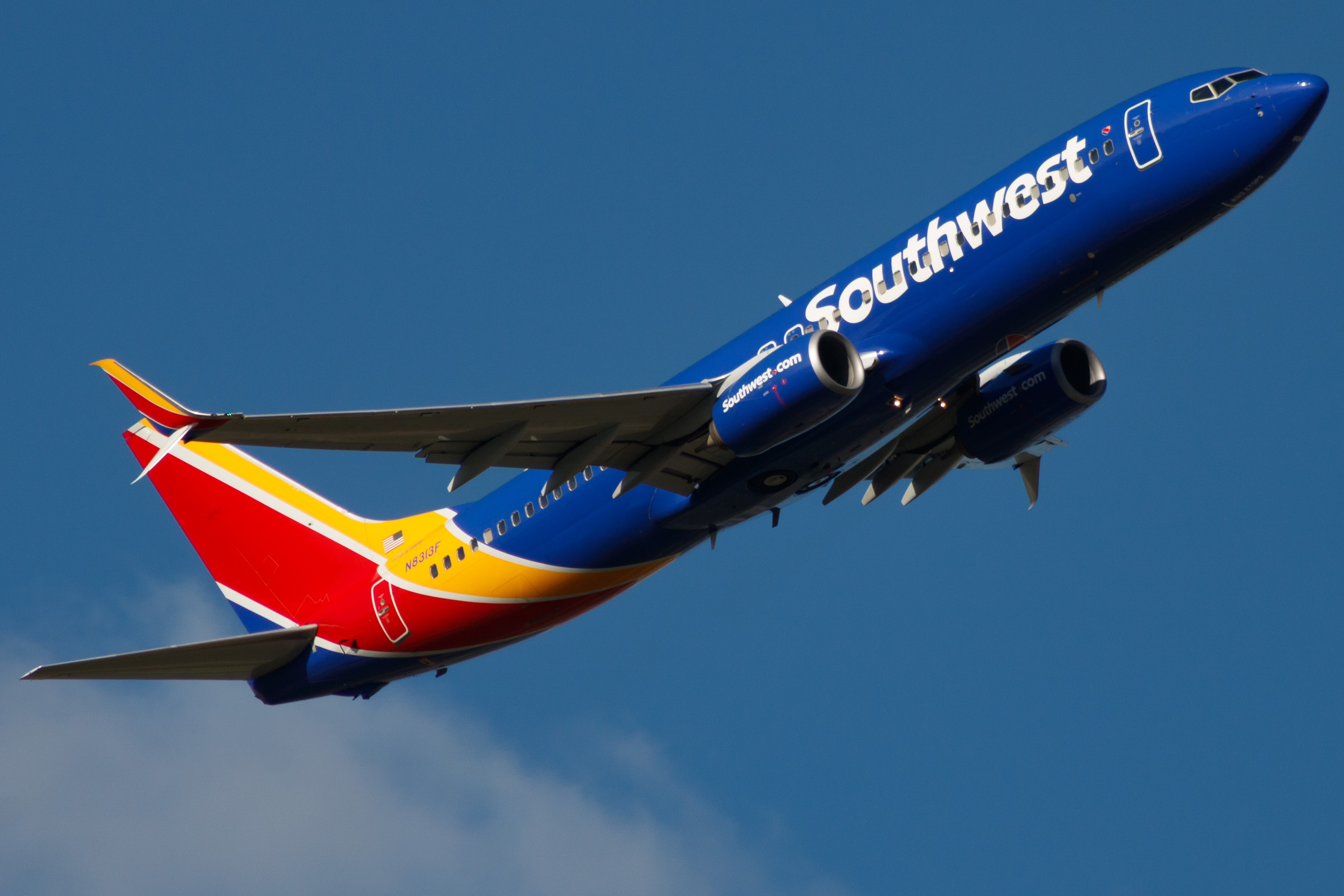 Full size: Southwest Airlines  Boeing 737-800 N8313F at Austin-Bergstrom International Airport