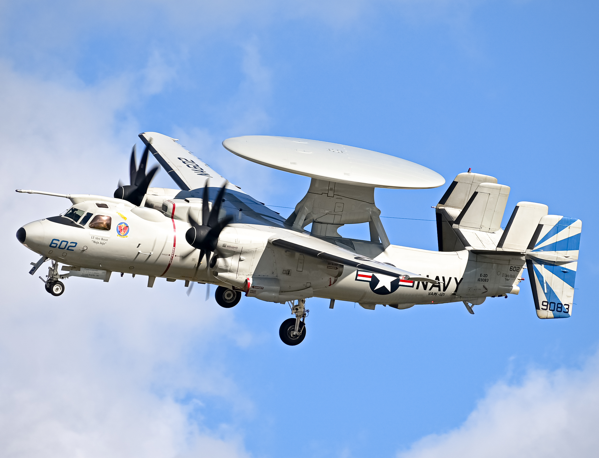 Full size: USN - United States Navy Nothrop Grumman E-2 Hawkeye 169083 at North Island NAS