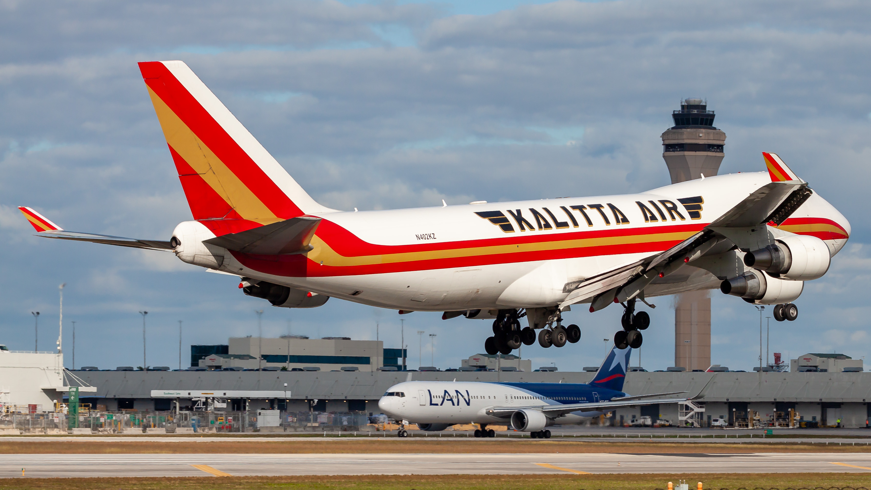 Full size: Kalitta Air Boeing 747-400F N402KZ at Miami International Airport