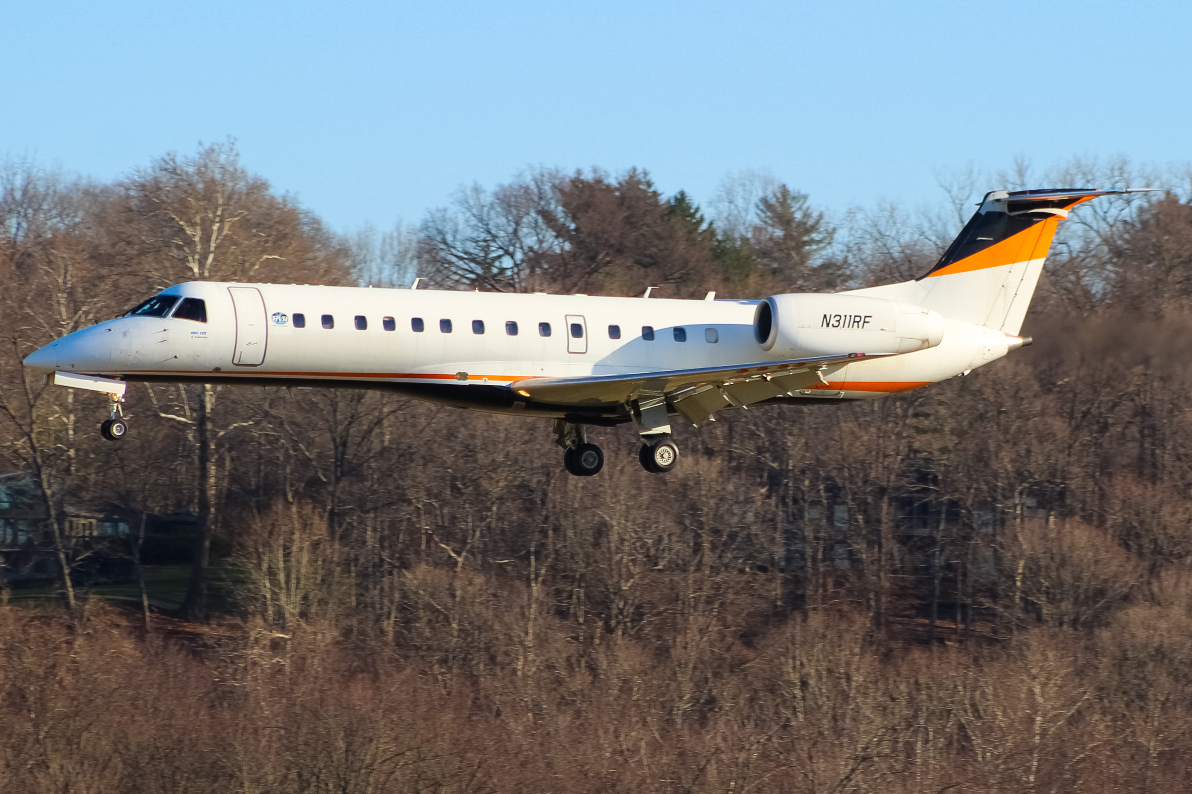 Full size: RVR Air Charter Embraer ERJ135 N311RF at Cincinnati Municipal Airport/Lunken Field