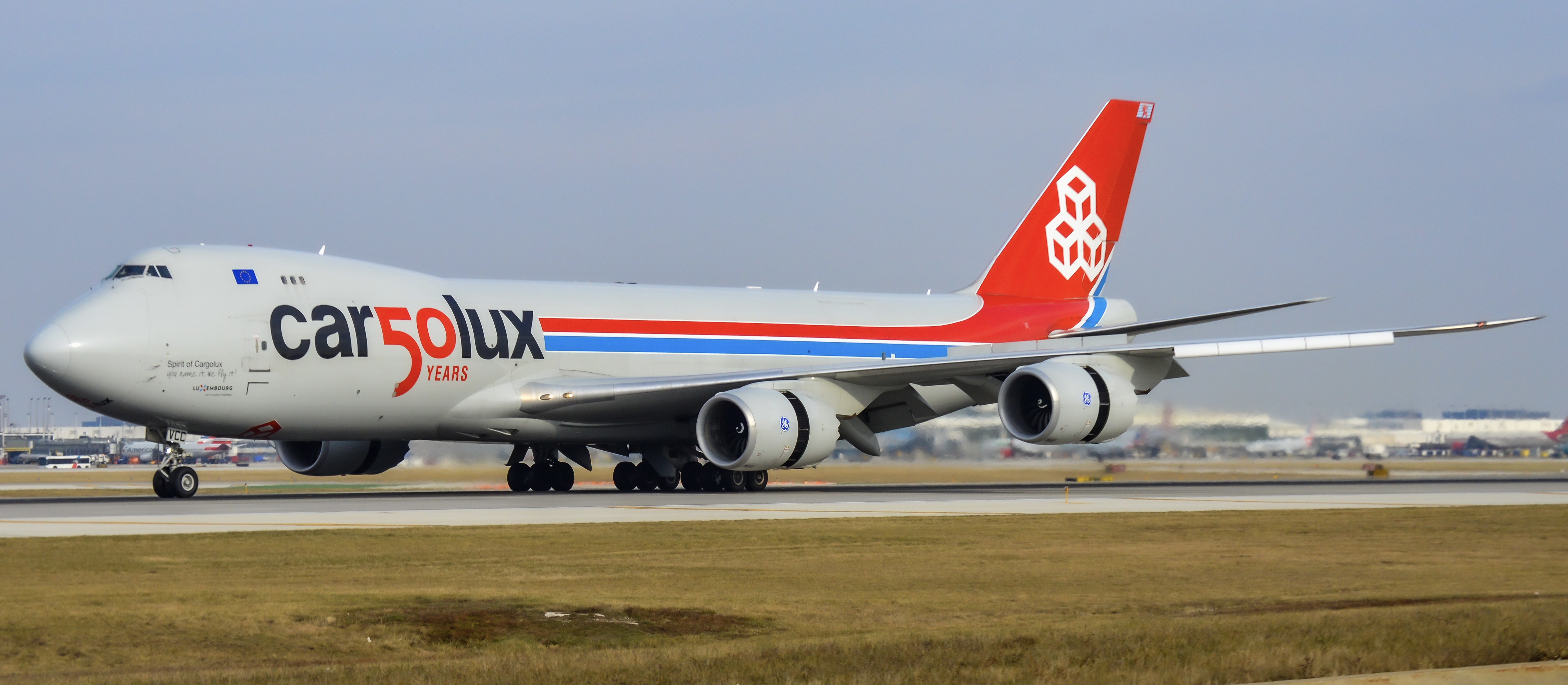 Full size: CargoLux Boeing 747-8F LX-VCC at Chicago O'Hare International Airport