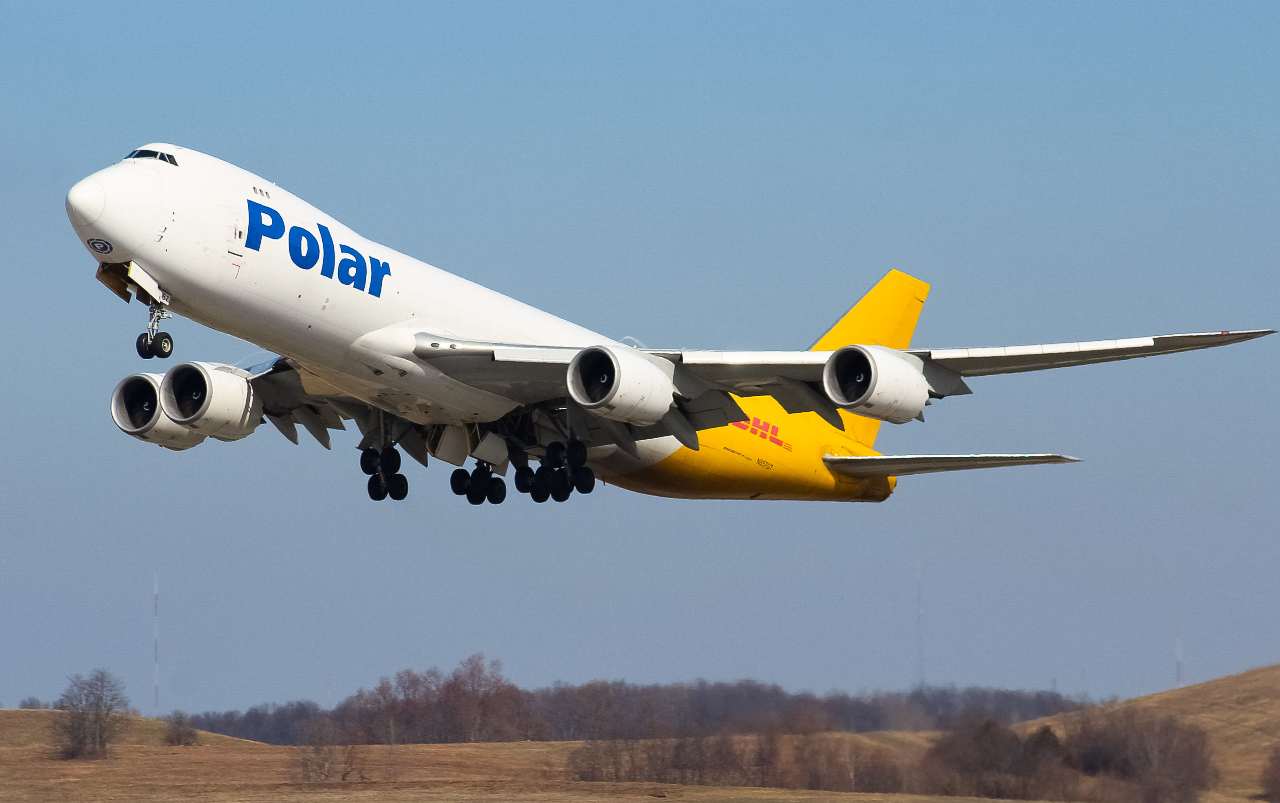 Full size: Polar Air Boeing 747-8i N857GT at Cincinnati/Northern Kentucky International Airport