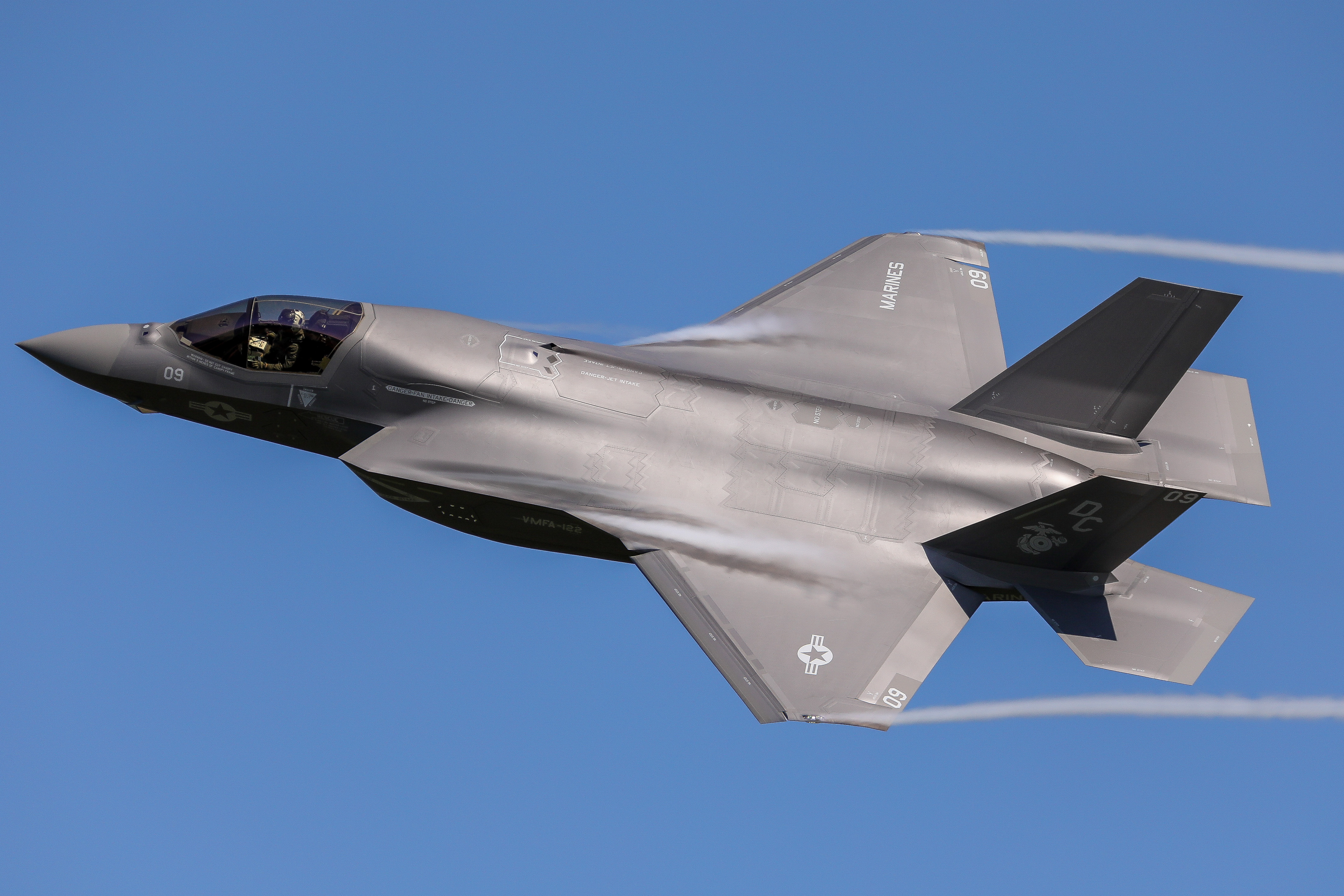 Full size: US Marine Corps Lockheed Martin F-35B Lightning 169299 at Volk Field Airport