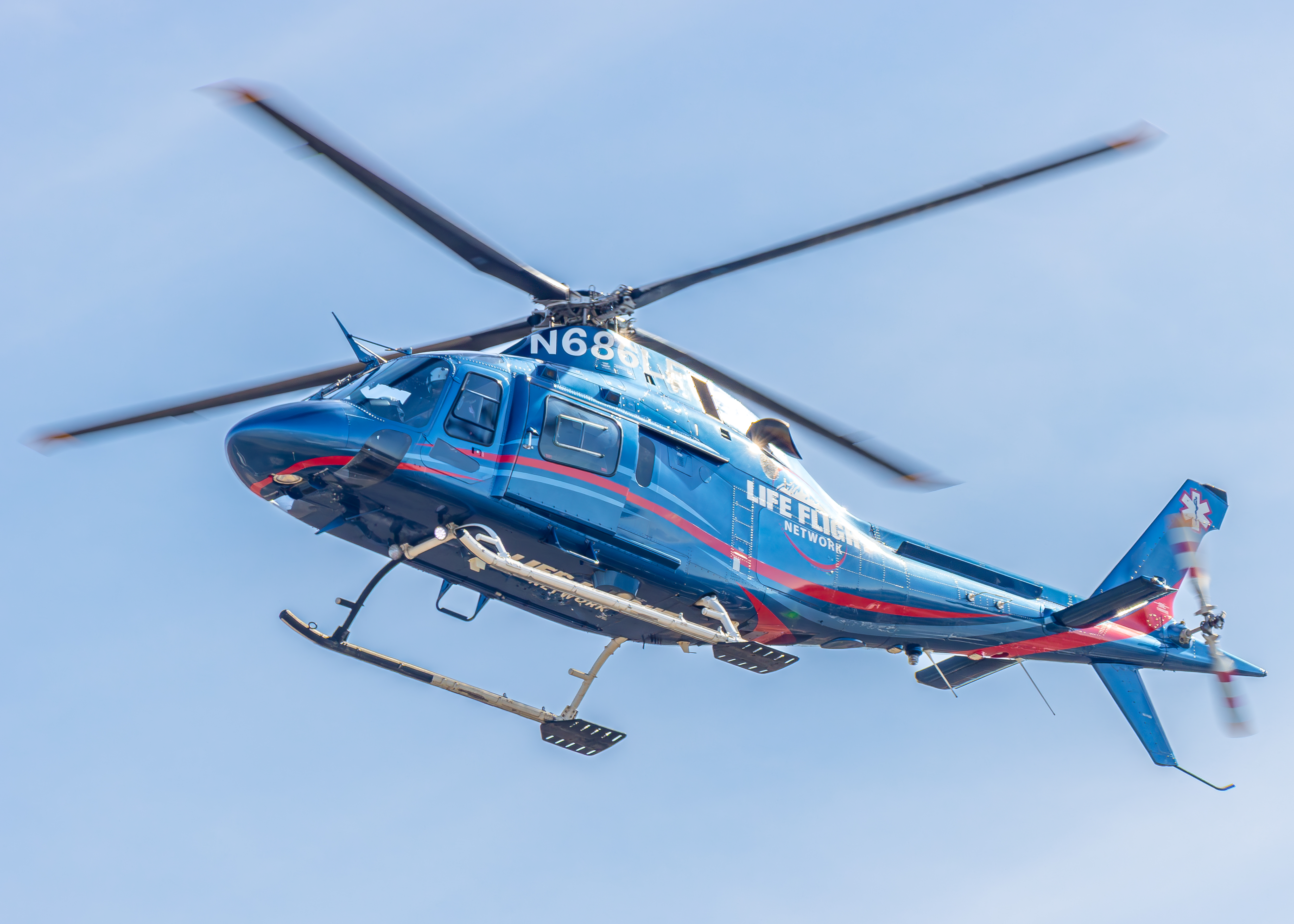 Full size: Life Flight Network Augusta Westland AW-119 Koala N686LF at Roberts Field Airport