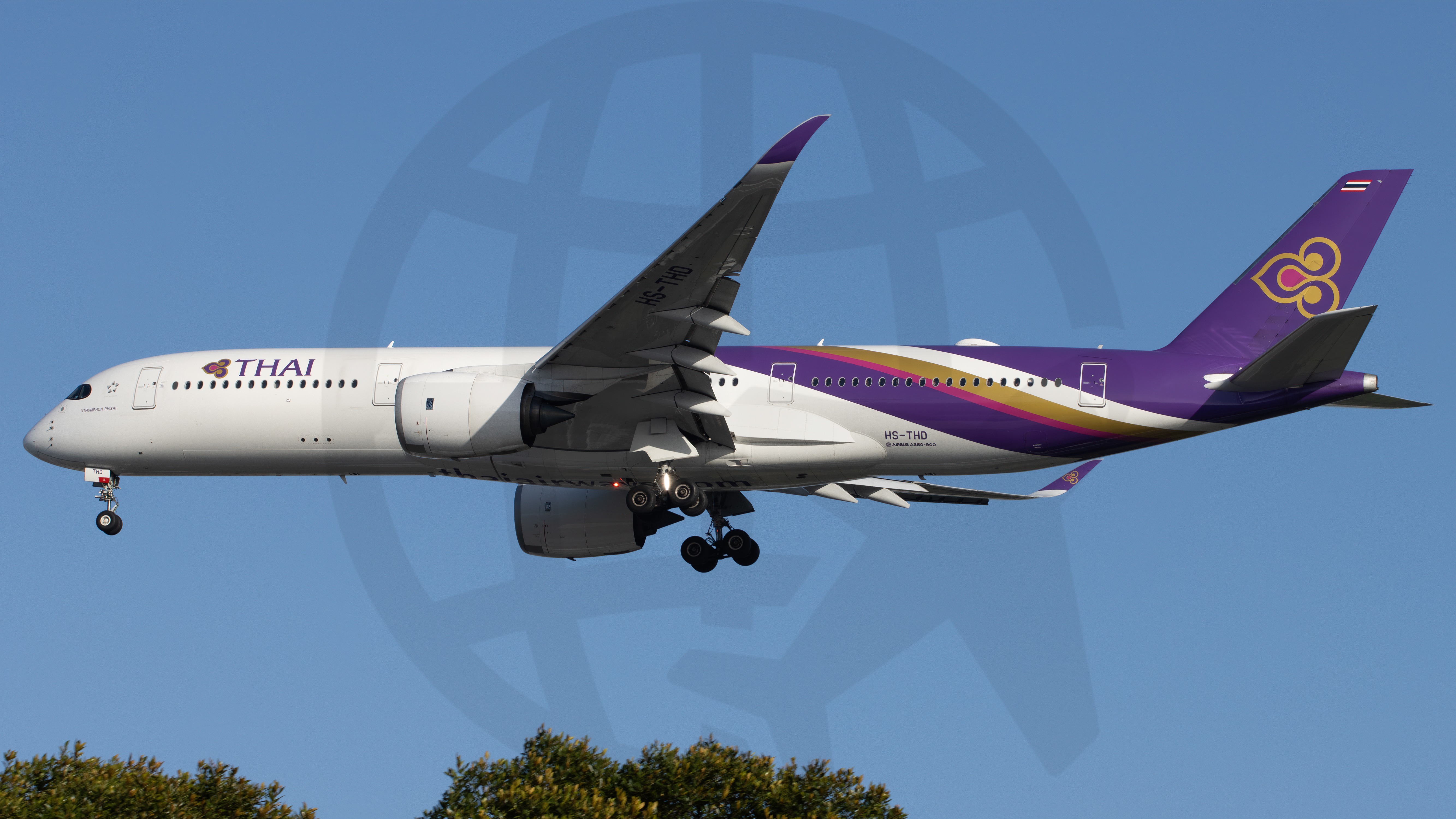 Full size: Thai Airways Airbus A350-900 HS-THD at Singapore-Changi Airport