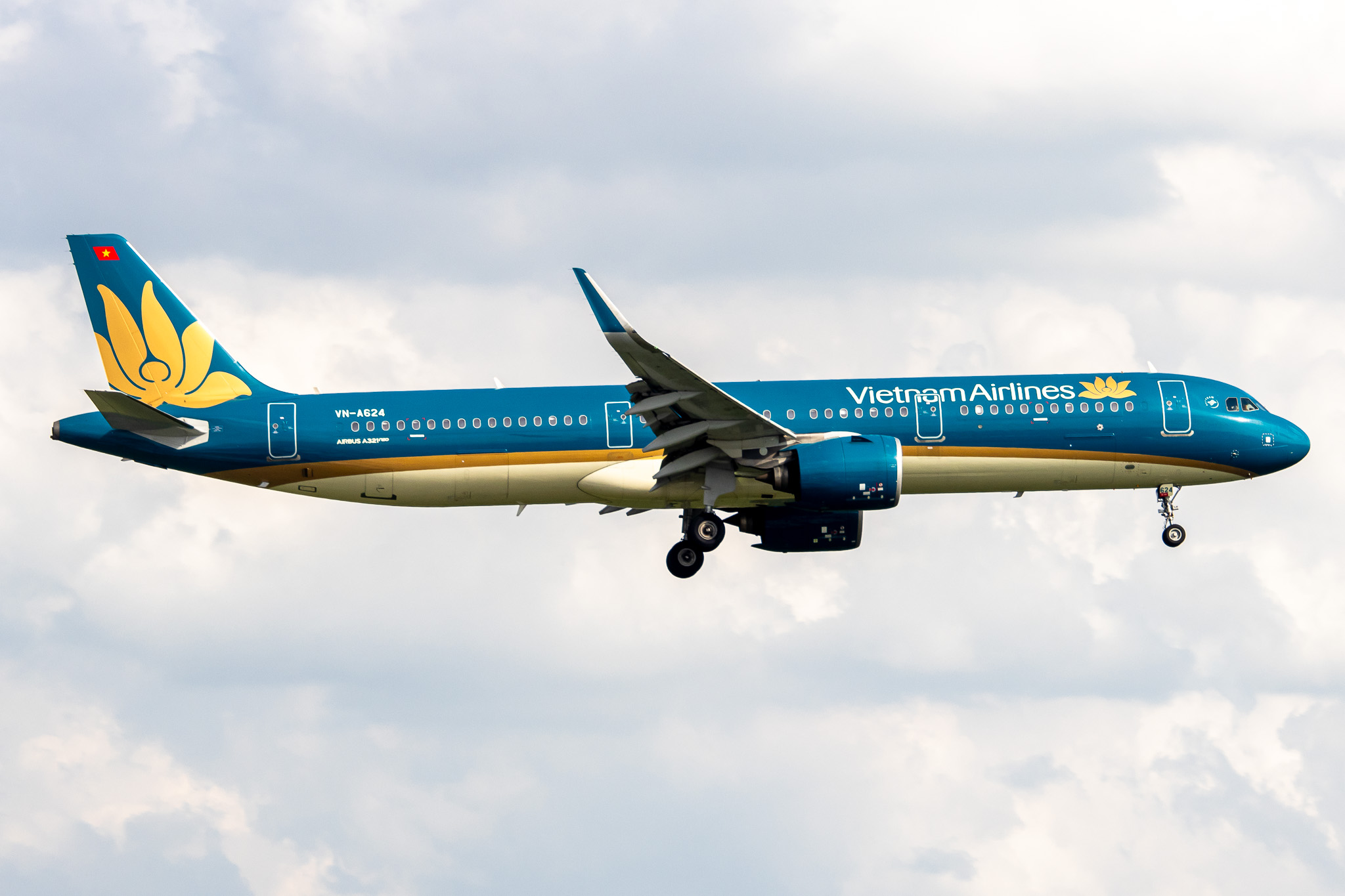 Full size: Vietnam Airlines Airbus A321NEO VN-A624 at Tan Son Nhat International Airport