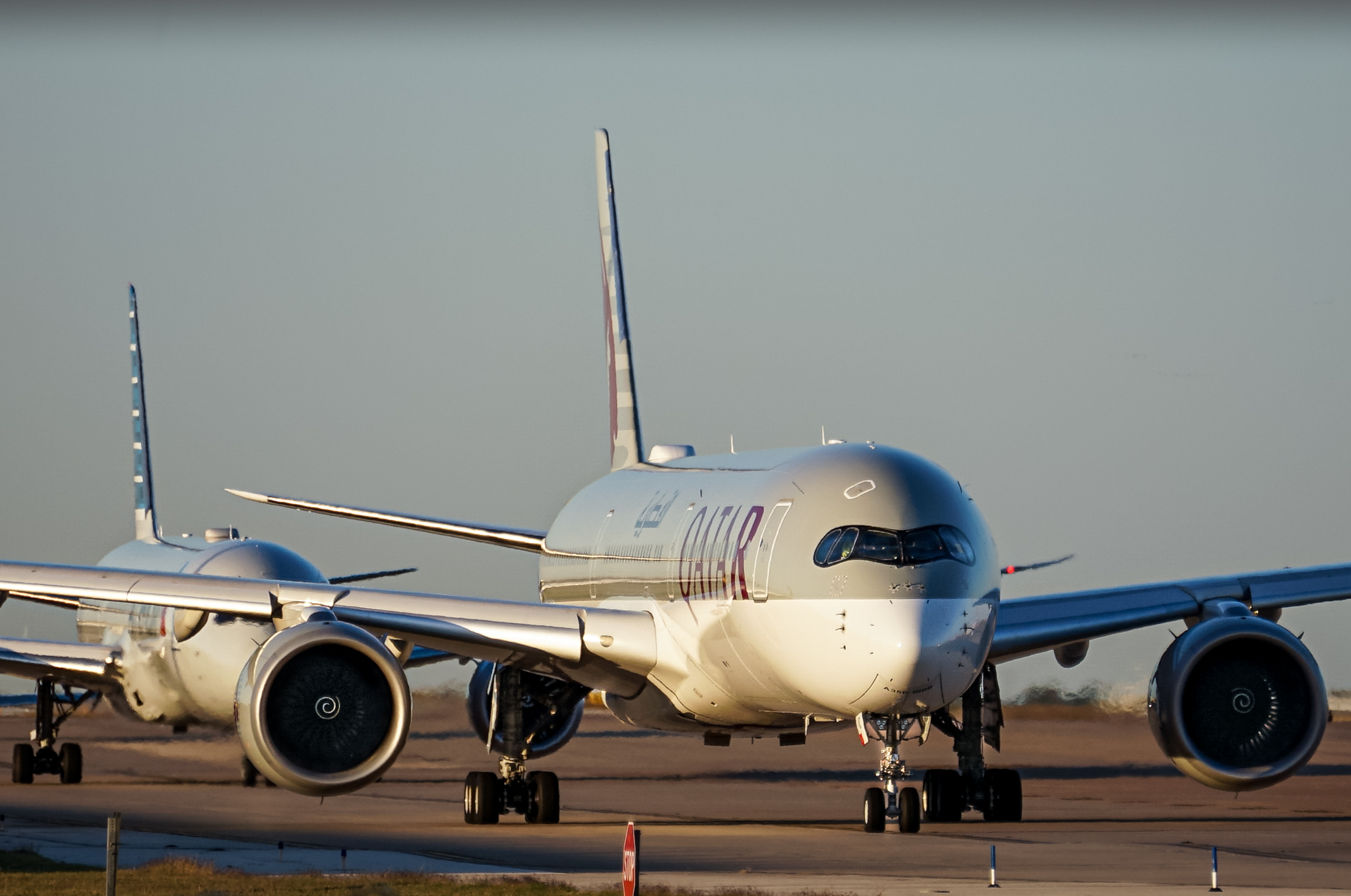 Full size: Qatar Airways Airbus A350-1000 A7-ANC at Dallas-Fort Worth International Airport
