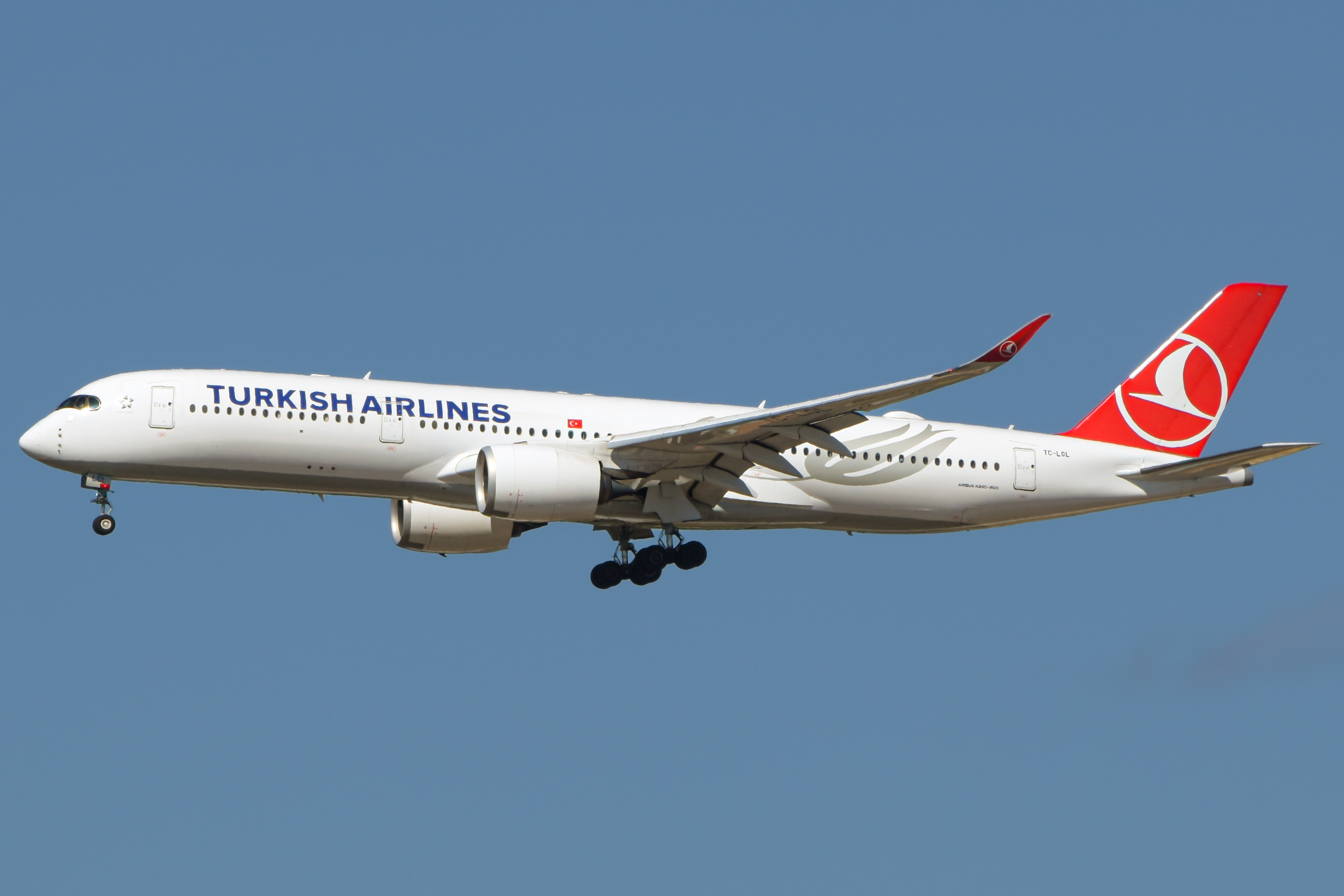 Full size: Turkish Airlines Airbus A350-900 TC-LGL at Washington Dulles International Airport