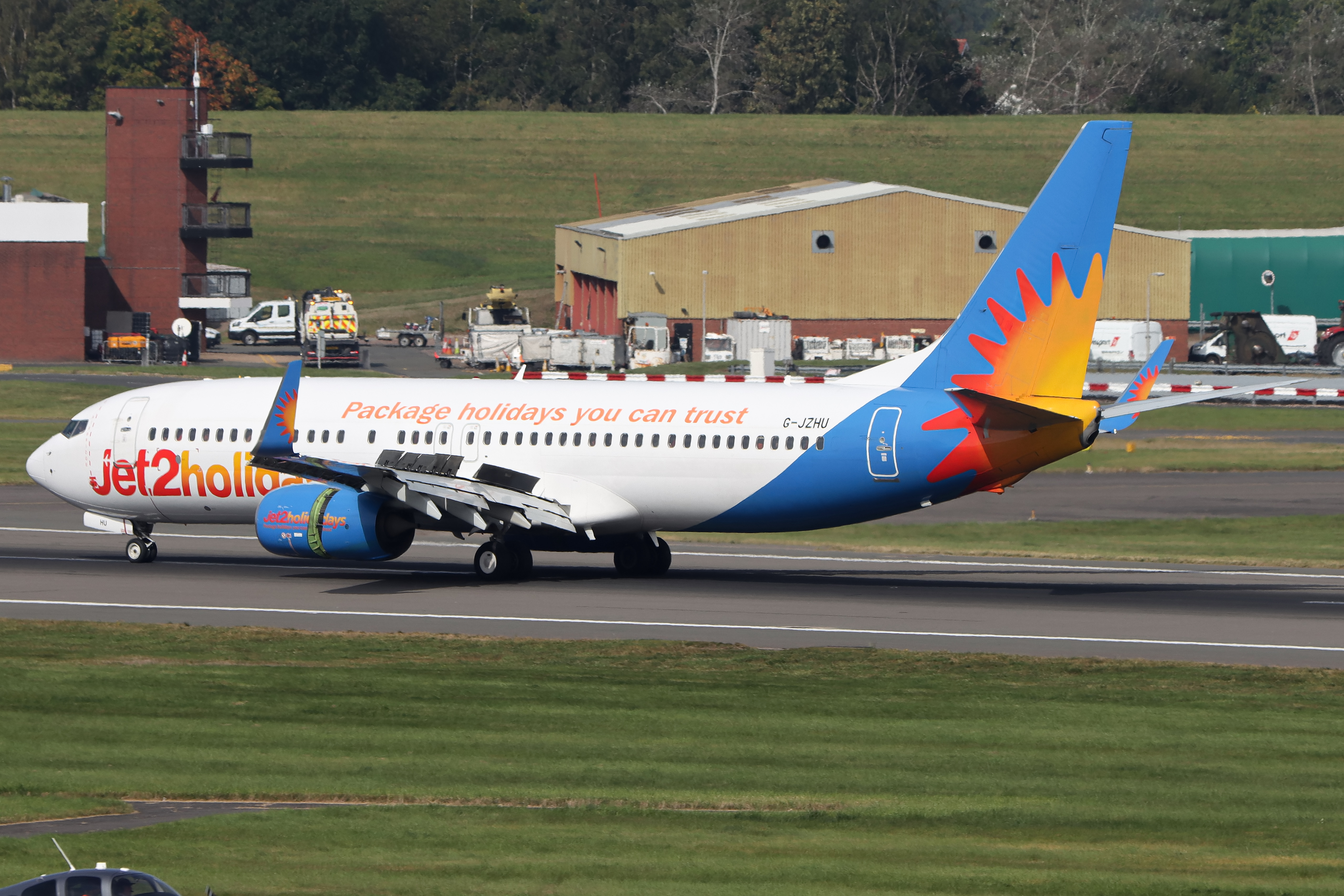 Full size: Jet2 Boeing 737-800 G-JZHU at Birmingham Airport