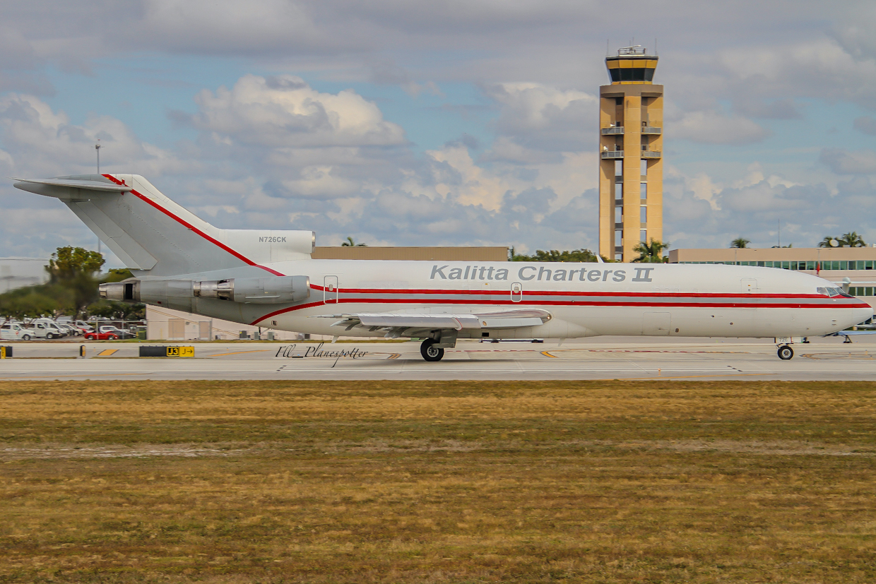 Full size: Kalitta Charters II Boeing 727-200 N726CK at Fort Lauderdale/Hollywood International Airport