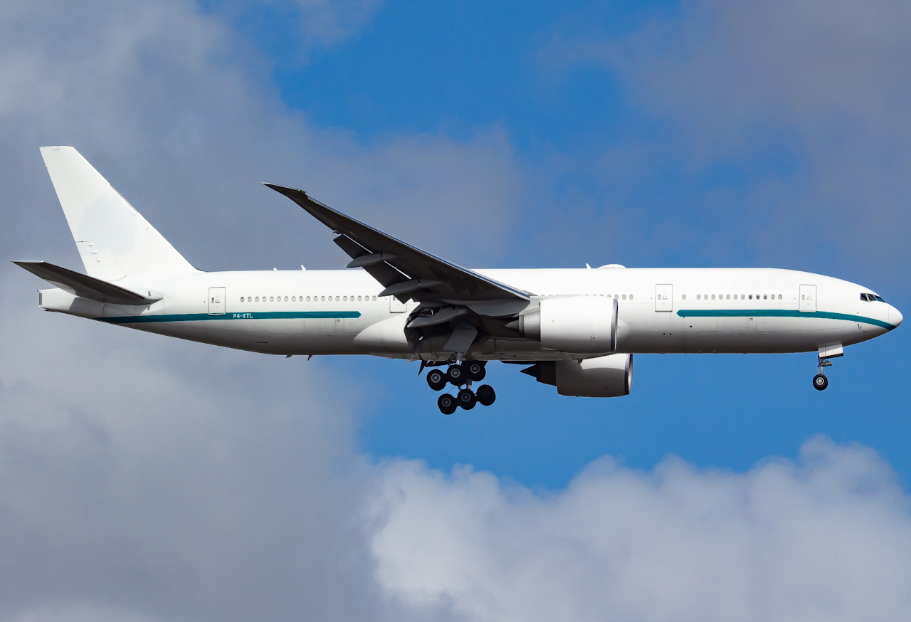 Full size: Crystal AirCruises Boeing 777-200LR P4-XTL at Southwest Florida International Airport