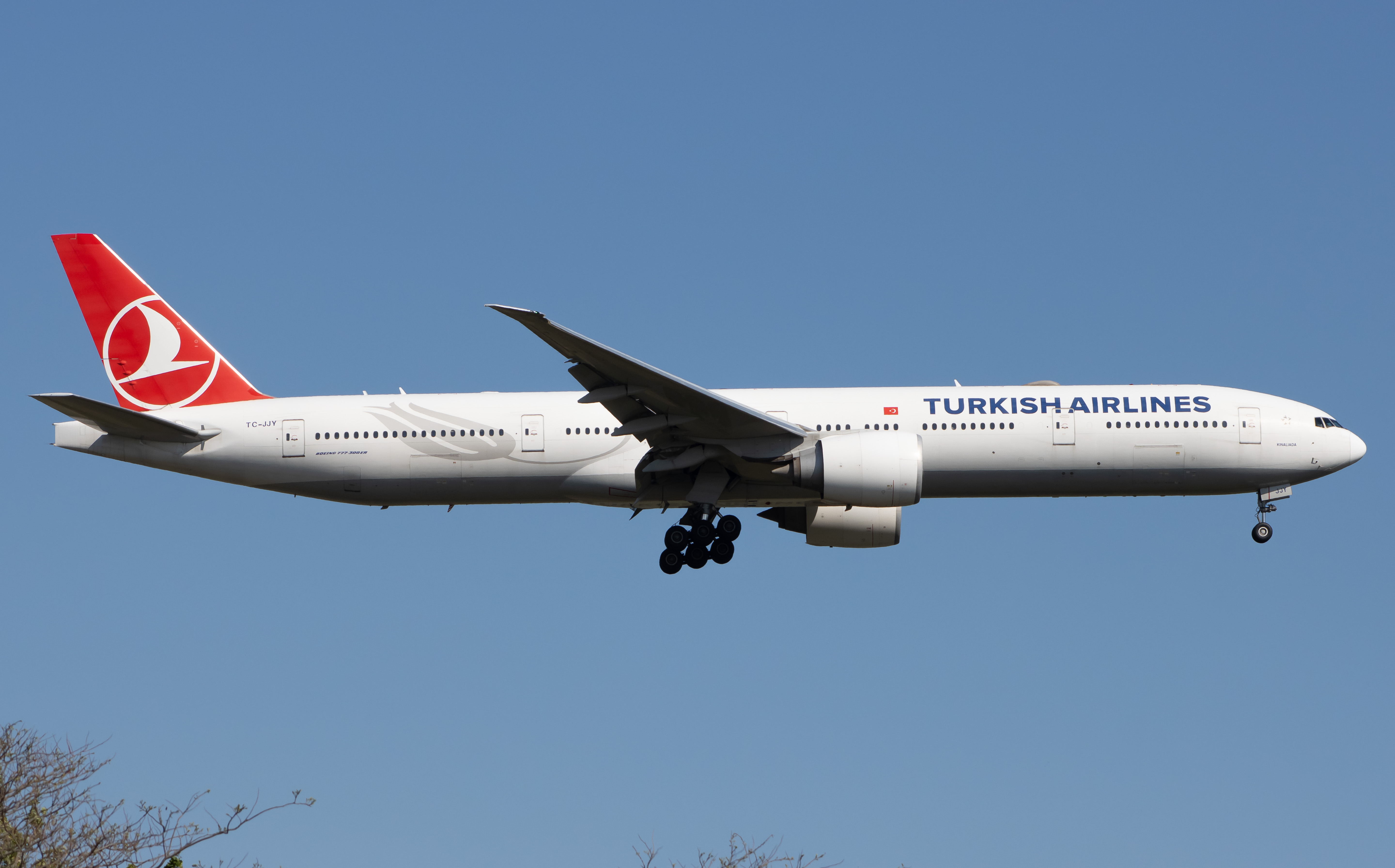 Full size: Turkish Airlines Boeing 777-300ER TC-JJY at John F. Kennedy International Airport
