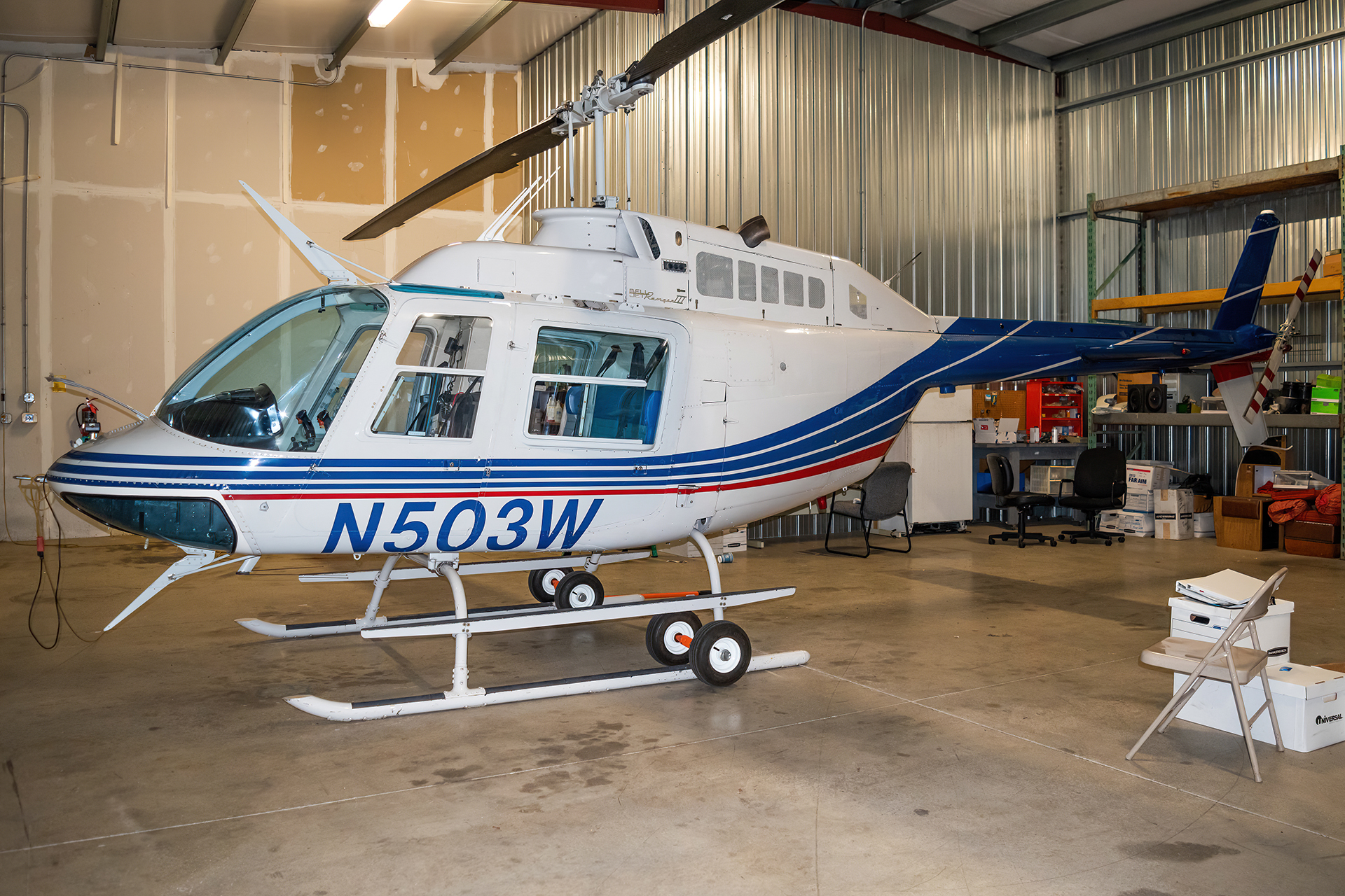 Full size: PRIVATE Bell 206 N503W at Frederick Municipal Airport