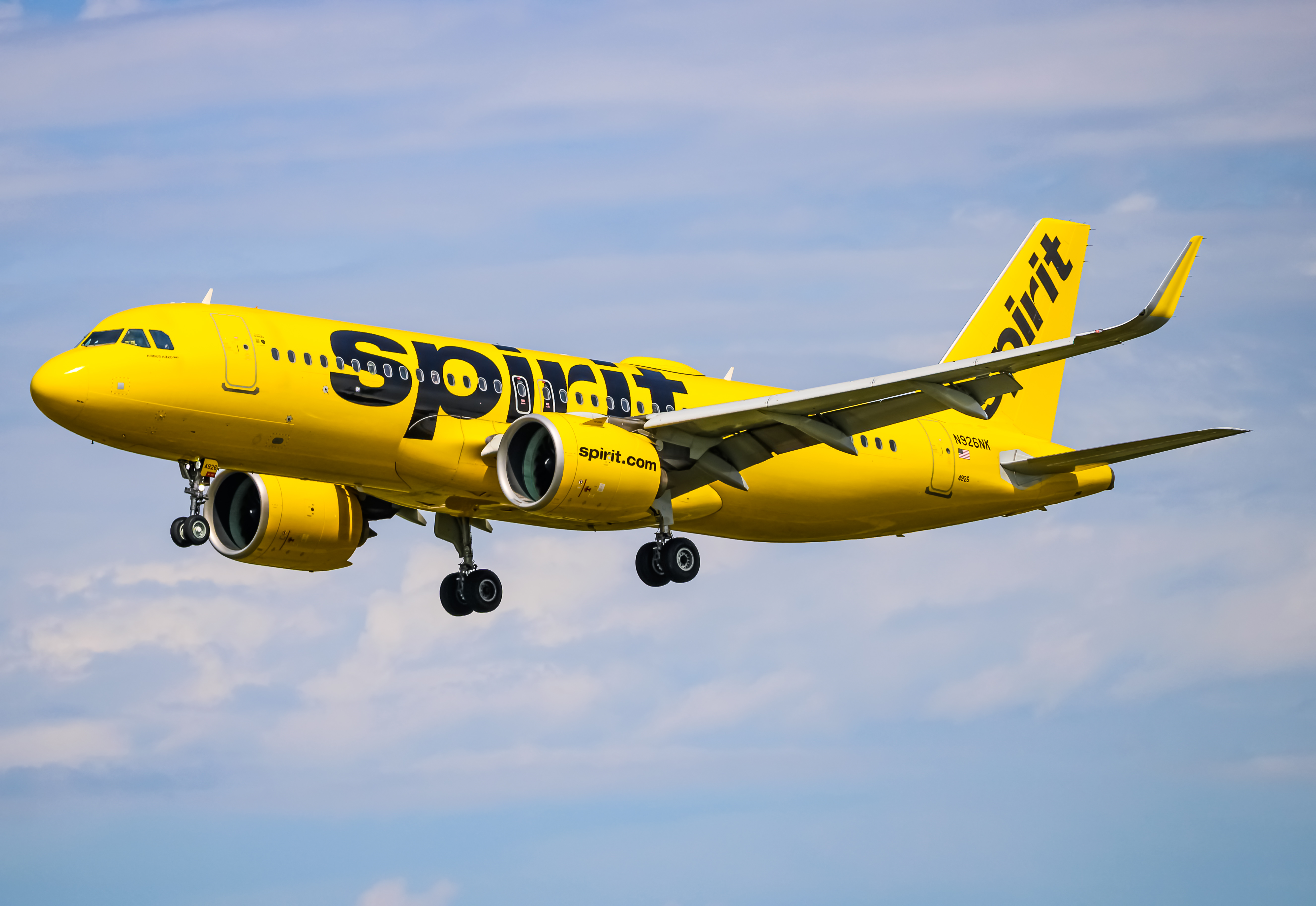 Full size: Spirit Airlines Airbus A320NEO N926NK at Baltimore/Washington International Thurgood Marshall Airport